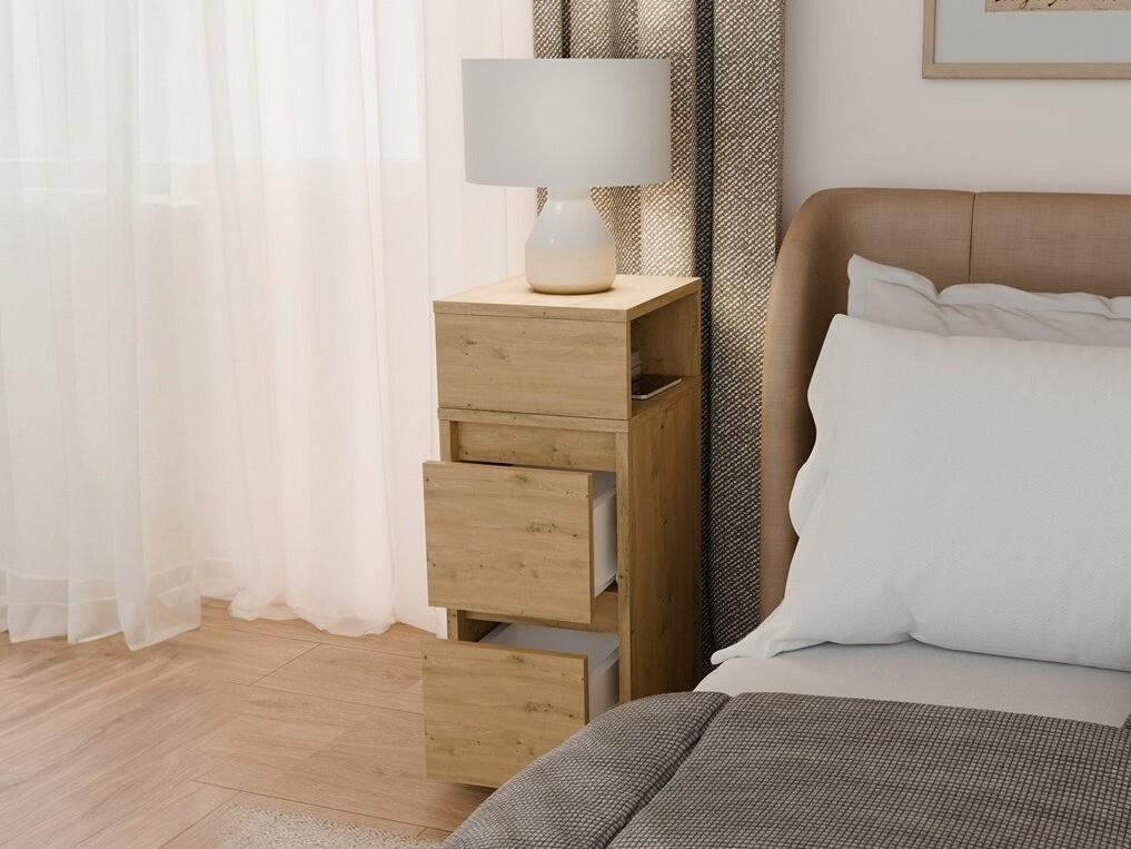 Bedside table Mandeville 373 (Artisan oak)