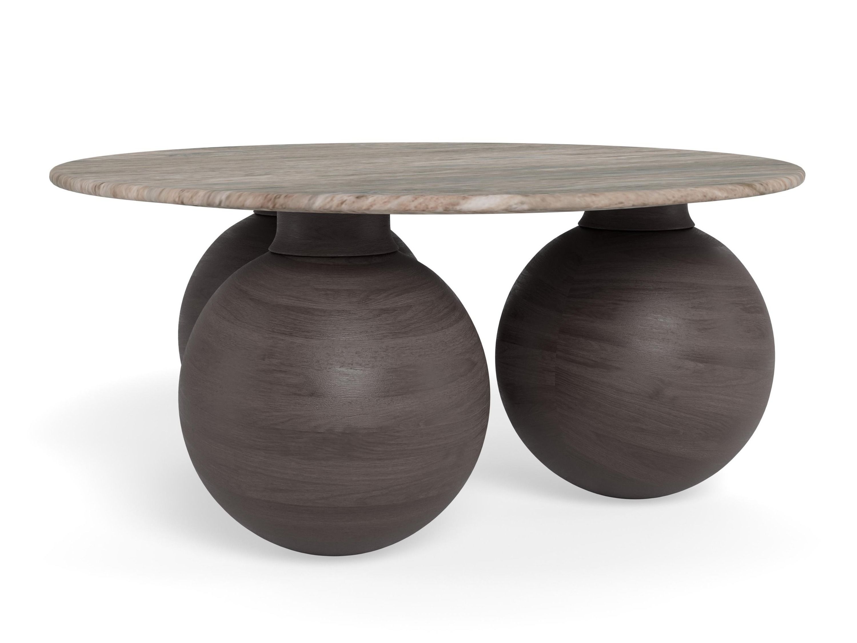 Coffee table Norsica 1082 (Brown + Grey marble)