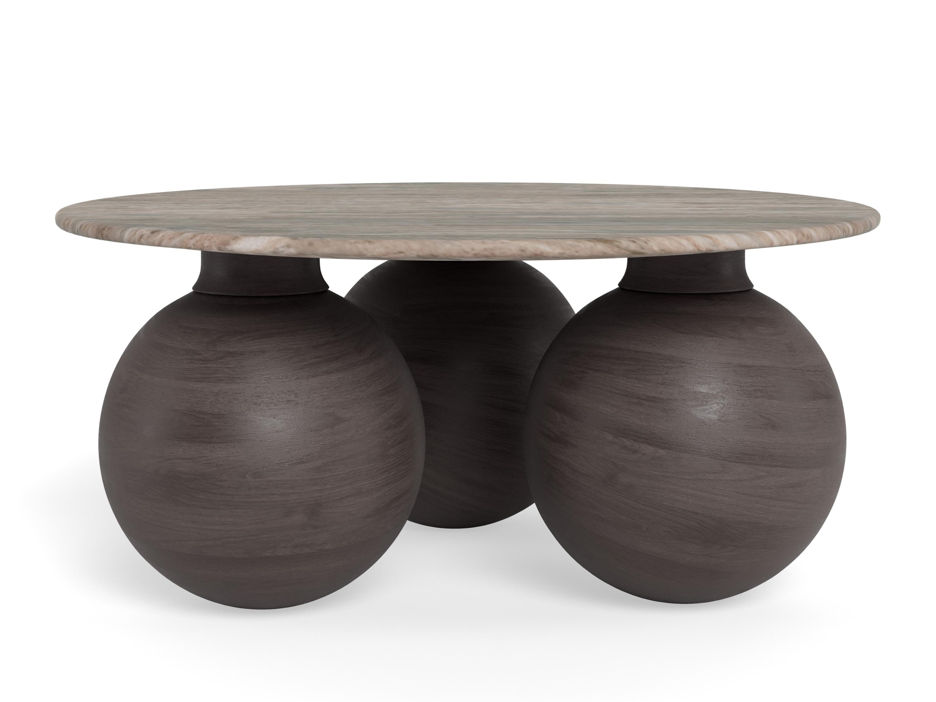 Coffee table Norsica 1082 (Brown + Grey marble)