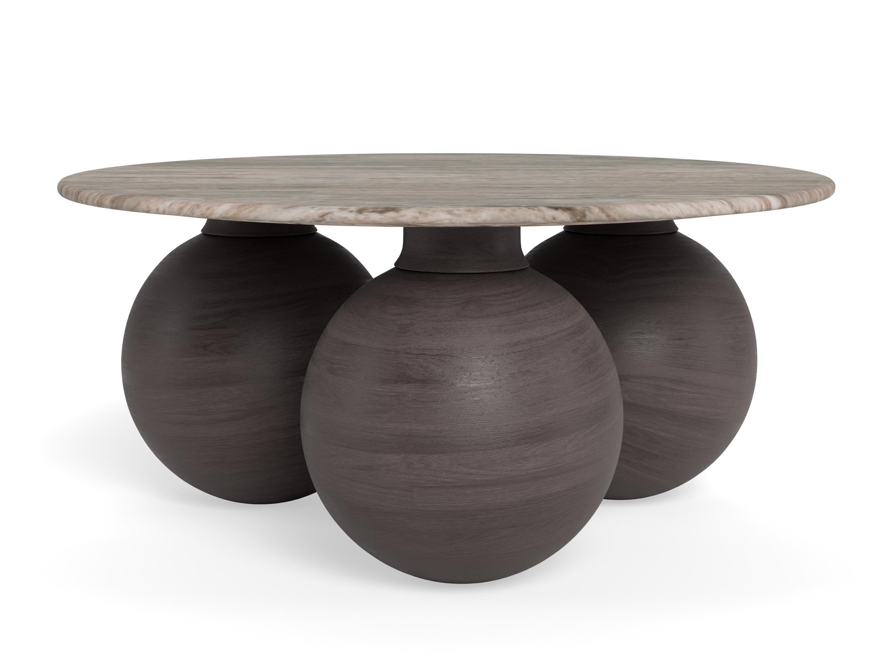 Coffee table Norsica 1082 (Brown + Grey marble)