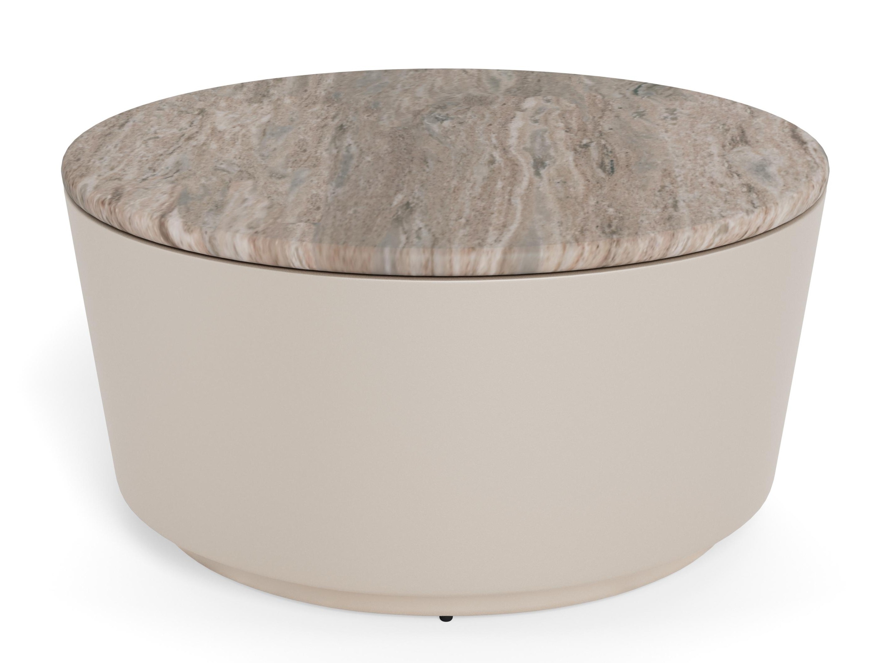 Coffee table Norsica 1084 (Light grey + Grey marble)