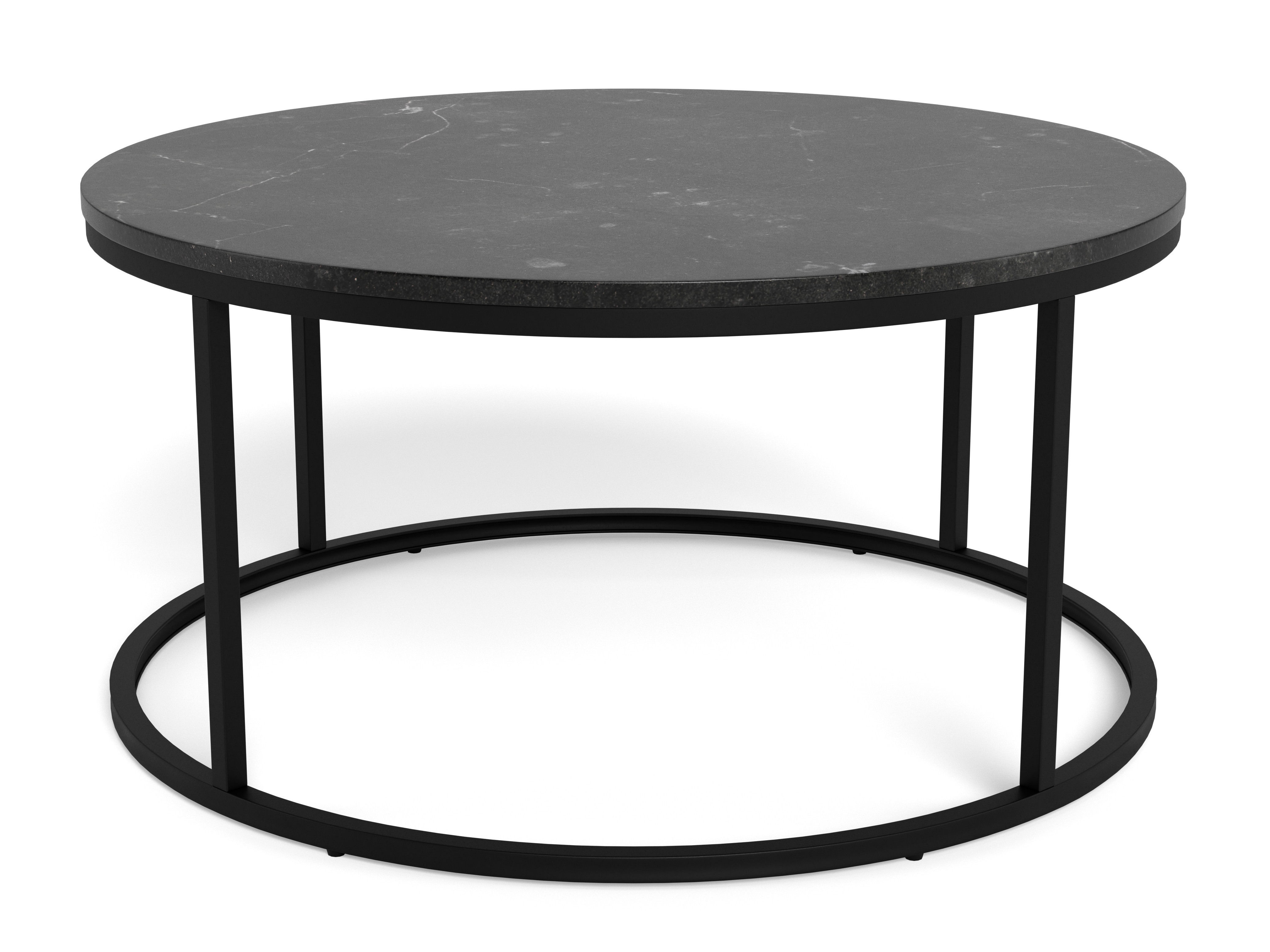 Coffee table Norsica 692 (Black + Black marble)