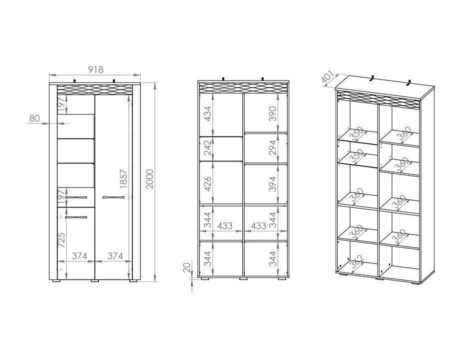 Bookcase Flonole 103
