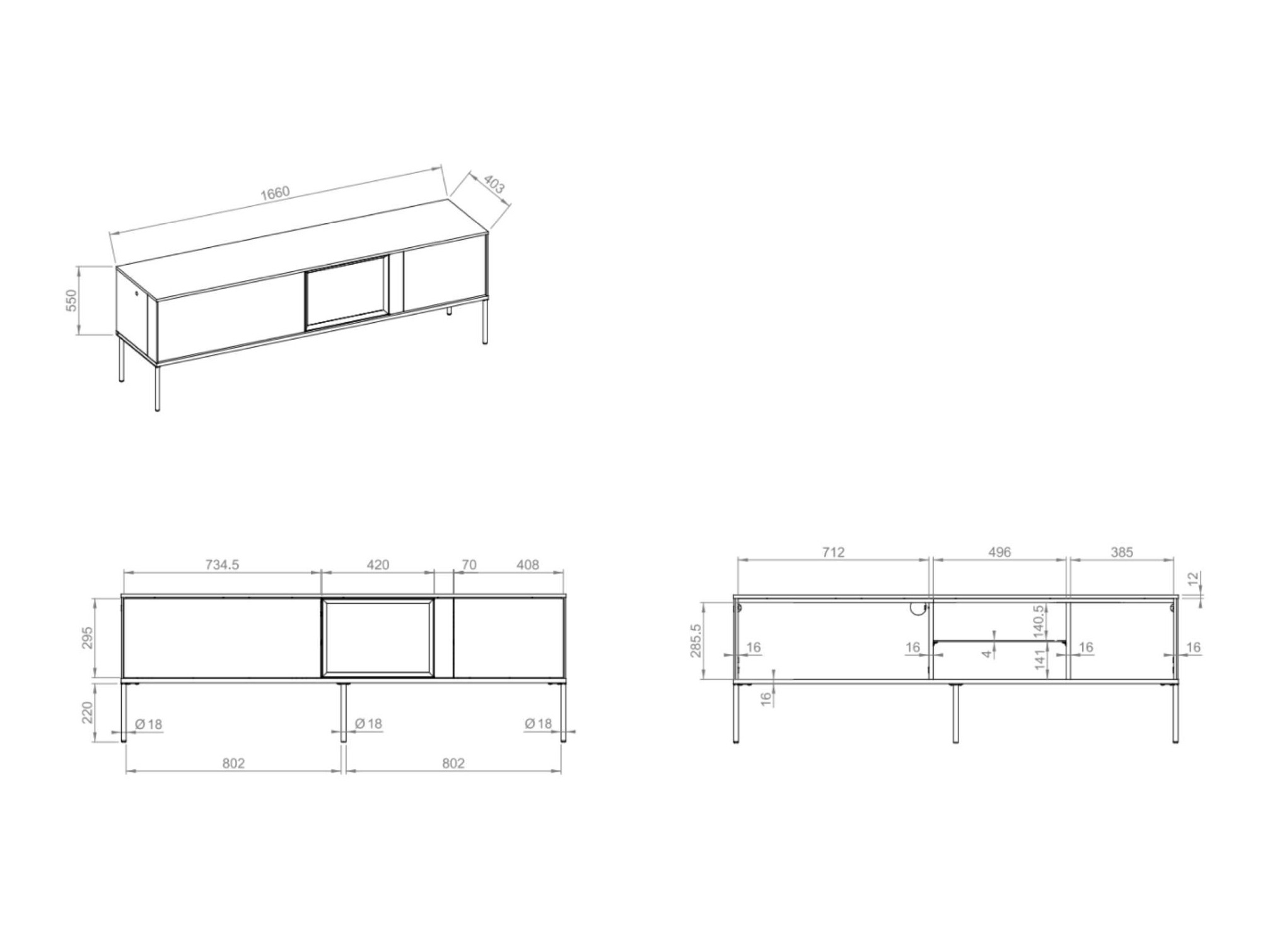 TV stand Belfelu 103