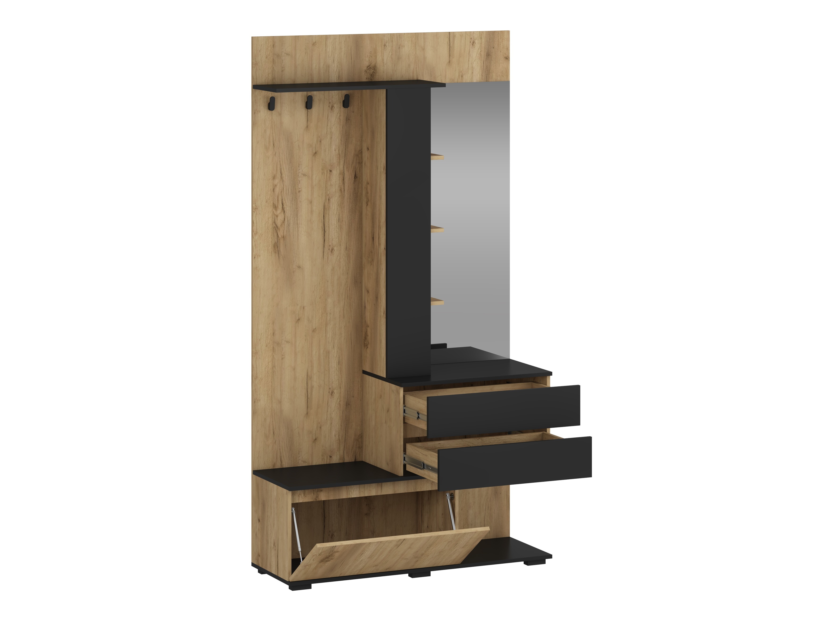 Hallway set Houston 2123 (Golden oak + Black)