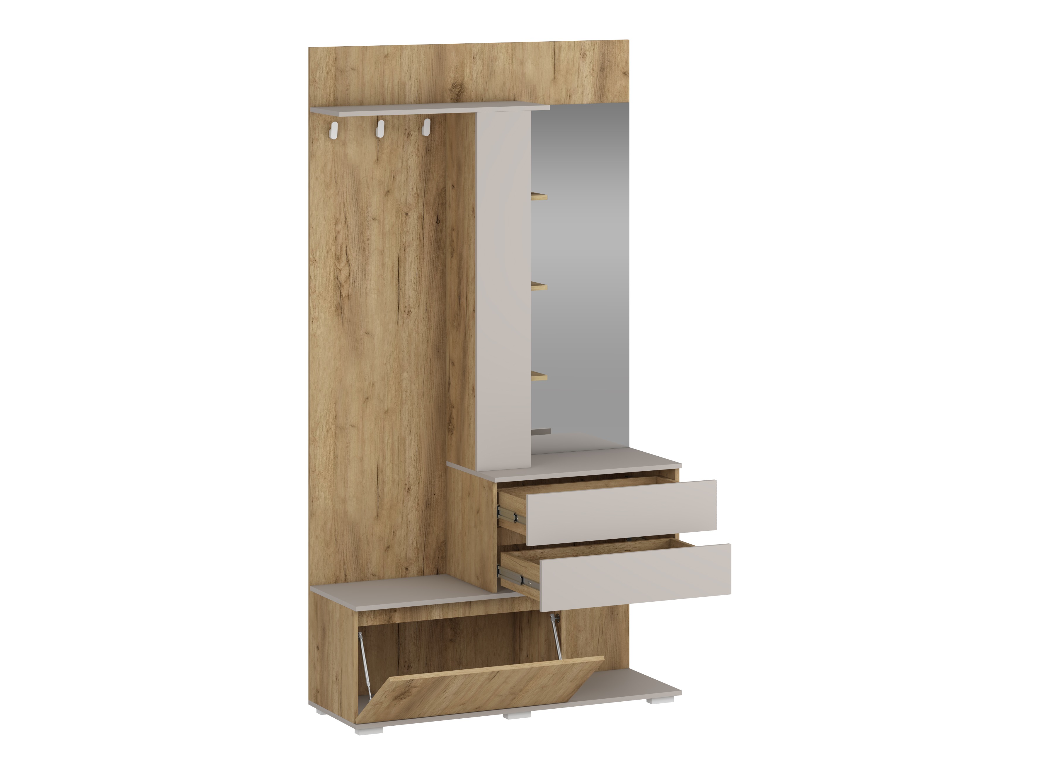 Hallway set Houston 2123 (Golden oak + Cashmere)