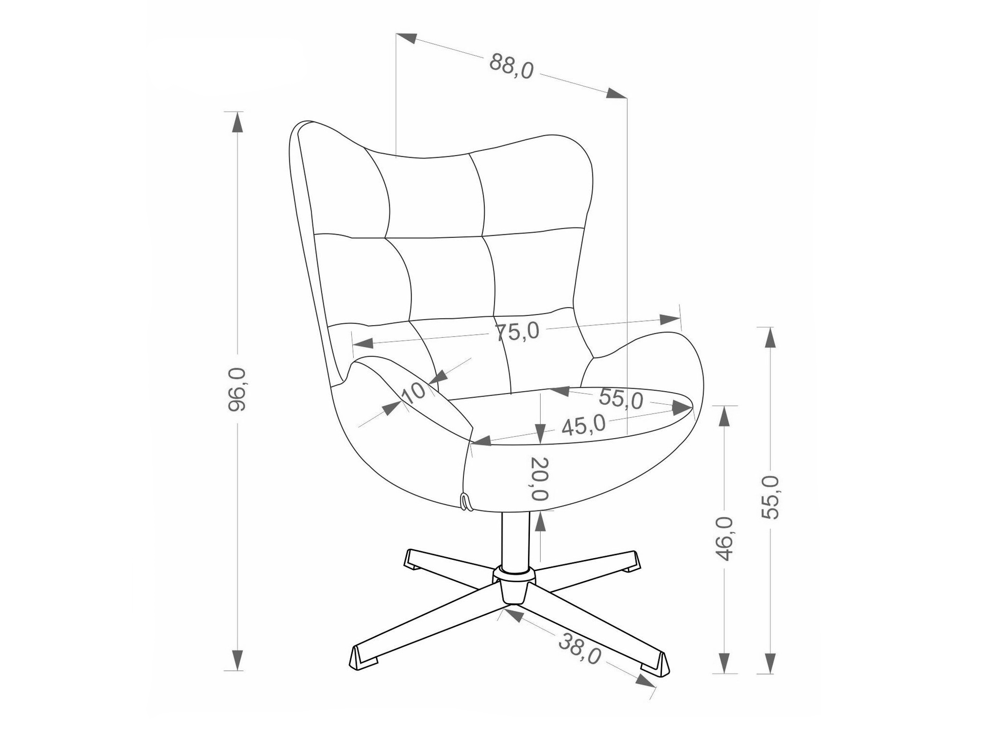 Armchair Houston 2127 (Beige)