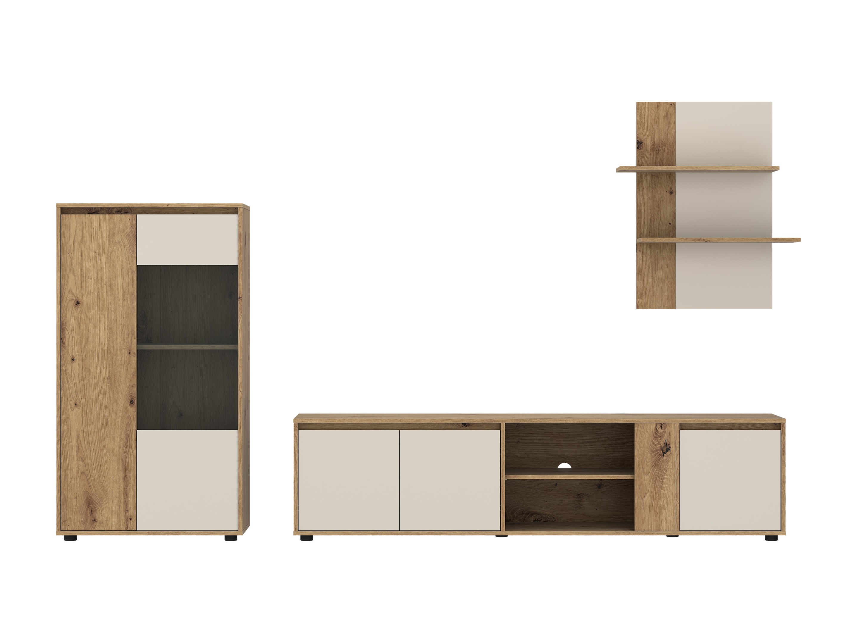 Living room set Ontario 226 (Cashmere + Artisan oak)