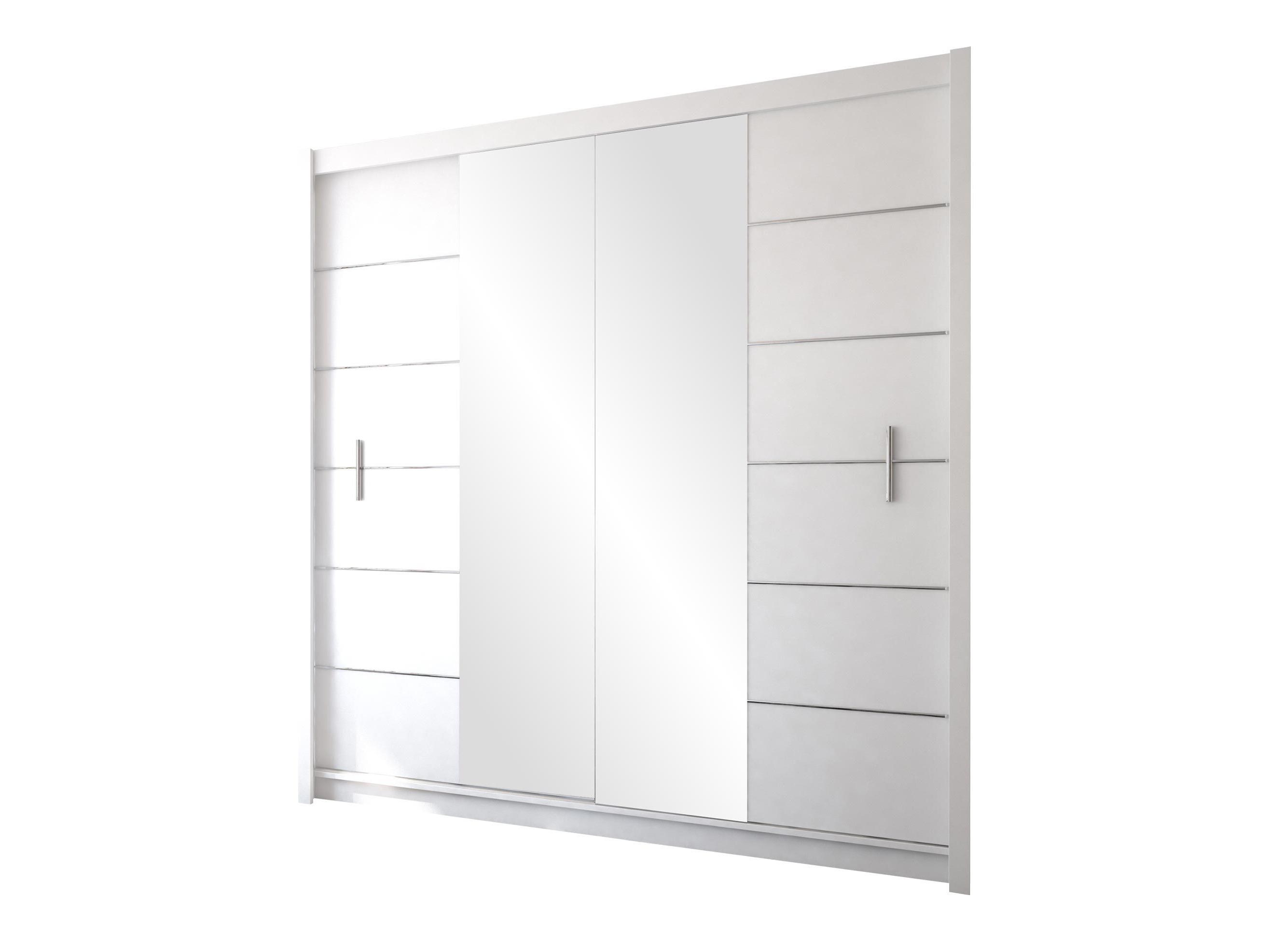 Wardrobe Honolulu 193 (White + mirror)