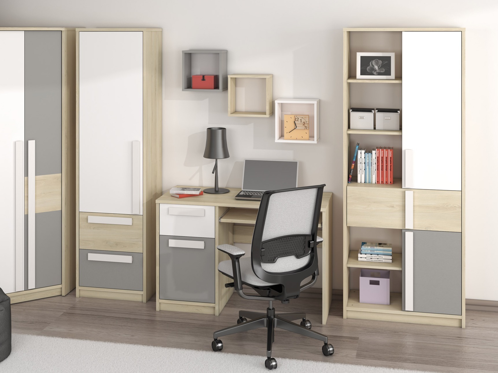 Wall shelf Tivruve 112 (White)
