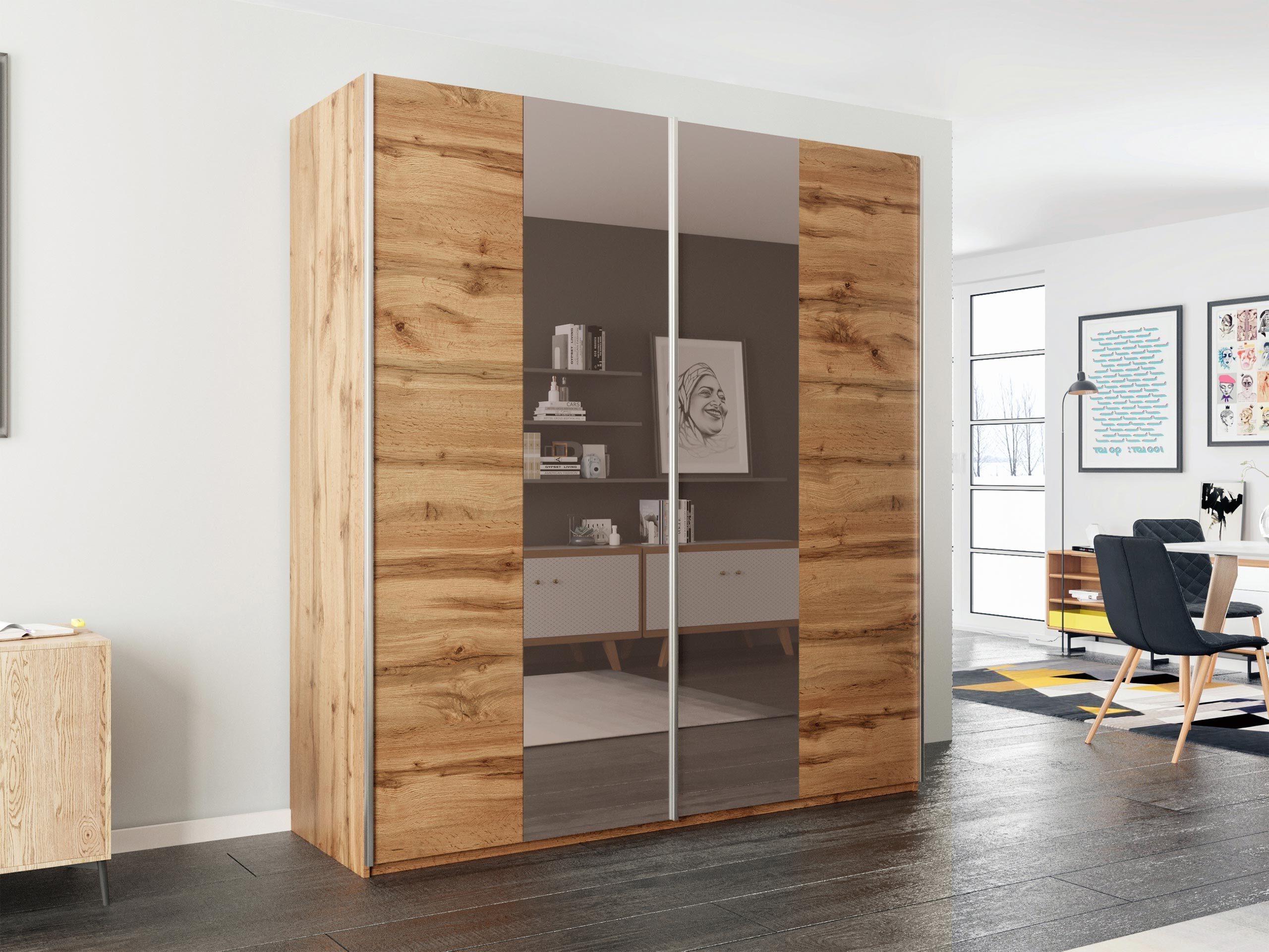 Wardrobe Honolulu 128 (Wotan Oak)