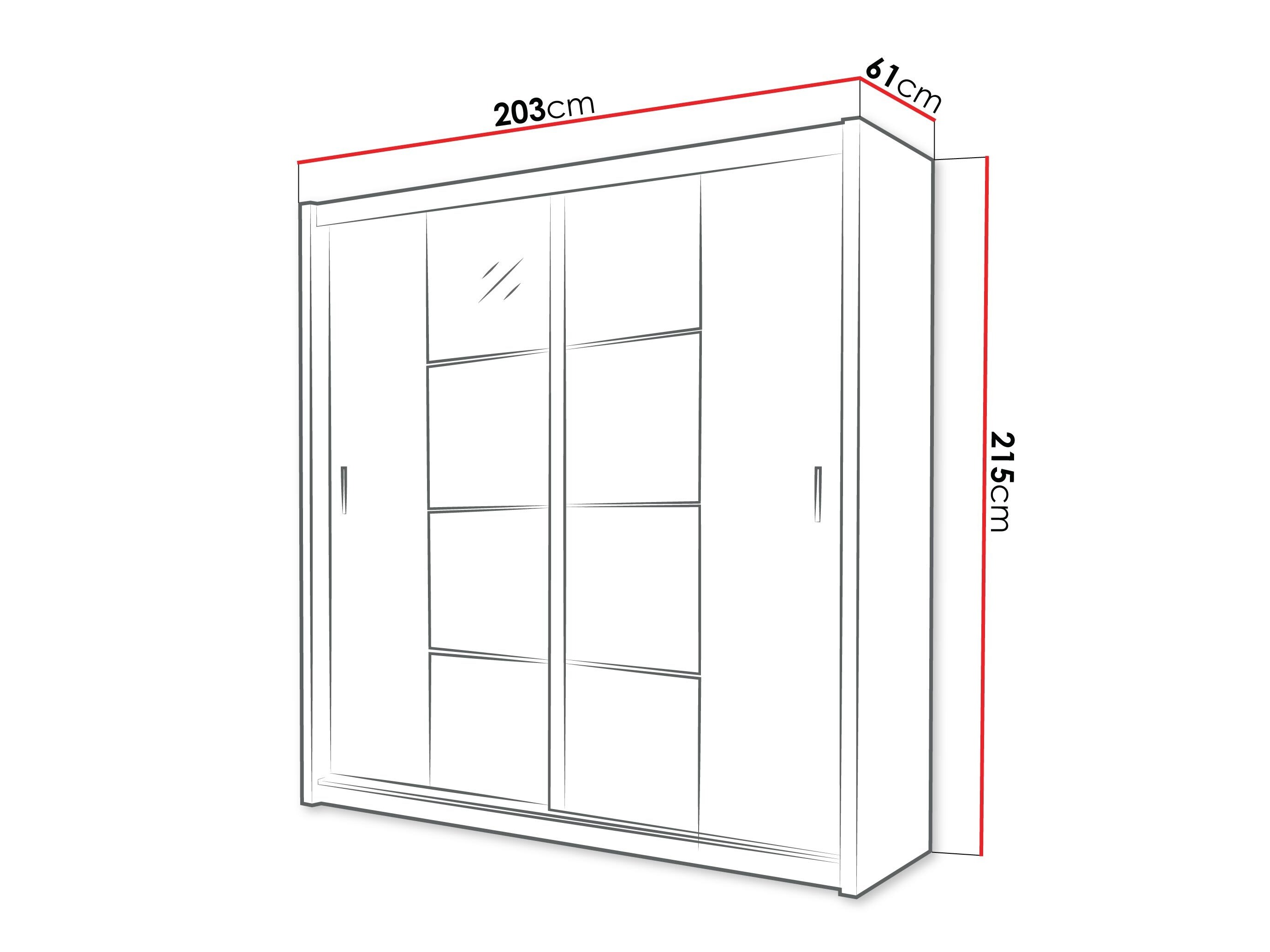Wardrobe Honolulu 207 (Graphite)