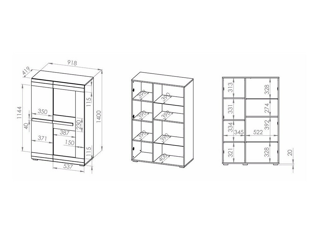 Bookcase Alcala 126