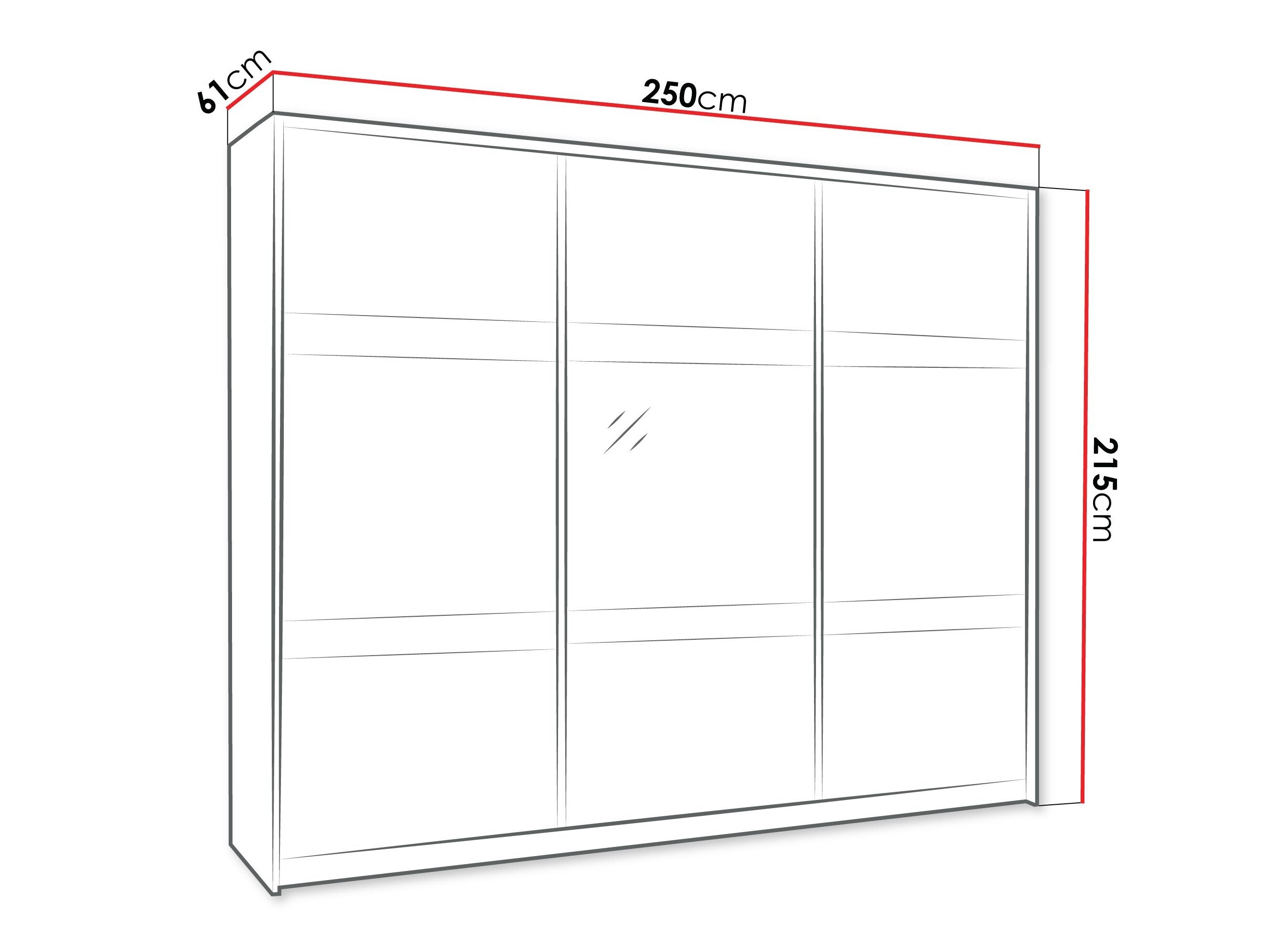 Wardrobe Honolulu 109 (White + Canyon oak)
