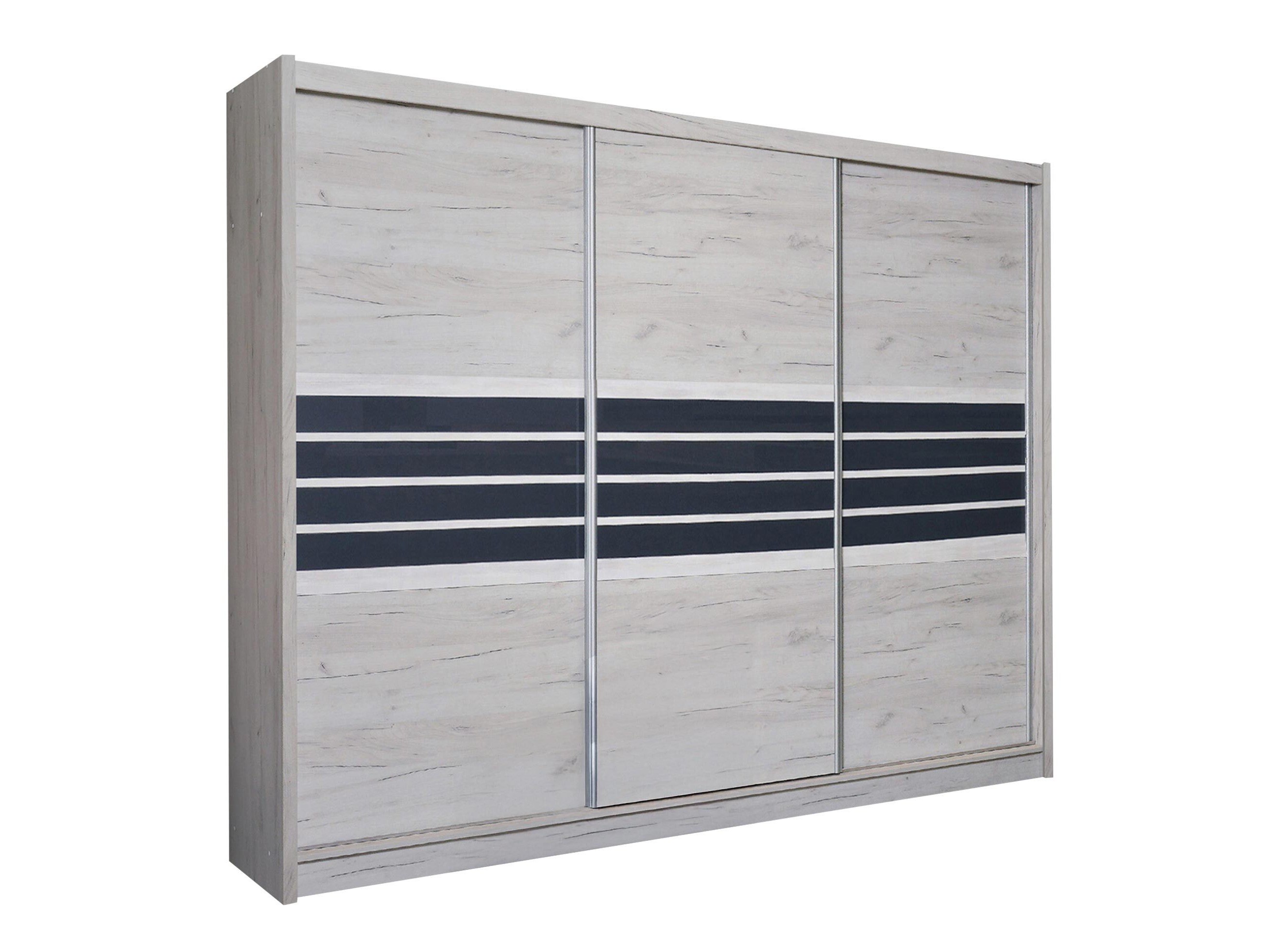 Wardrobe Honolulu 116 (Grey oak+ Graphite)