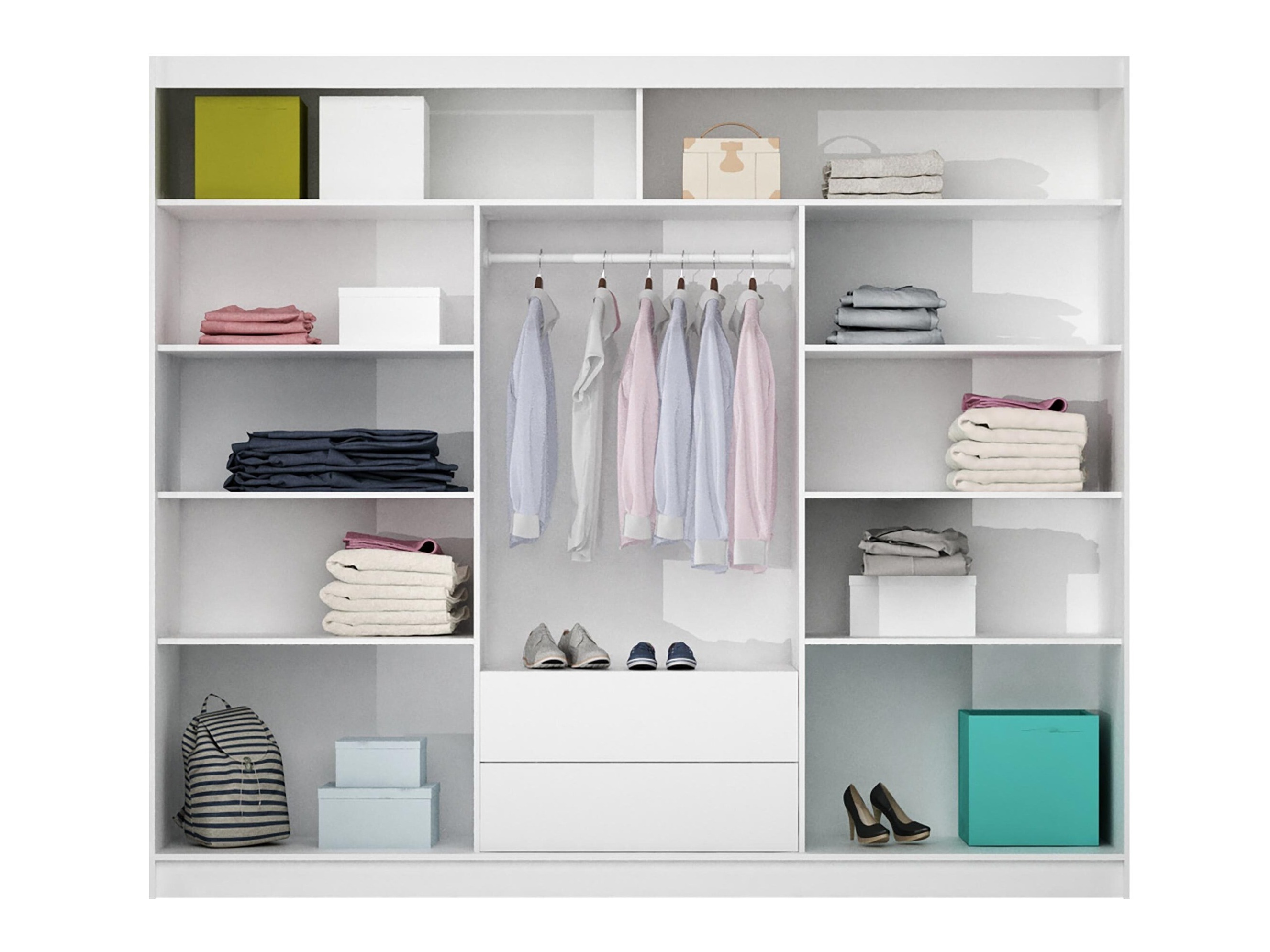 Wardrobe Honolulu 116 (Grey oak+ Graphite)