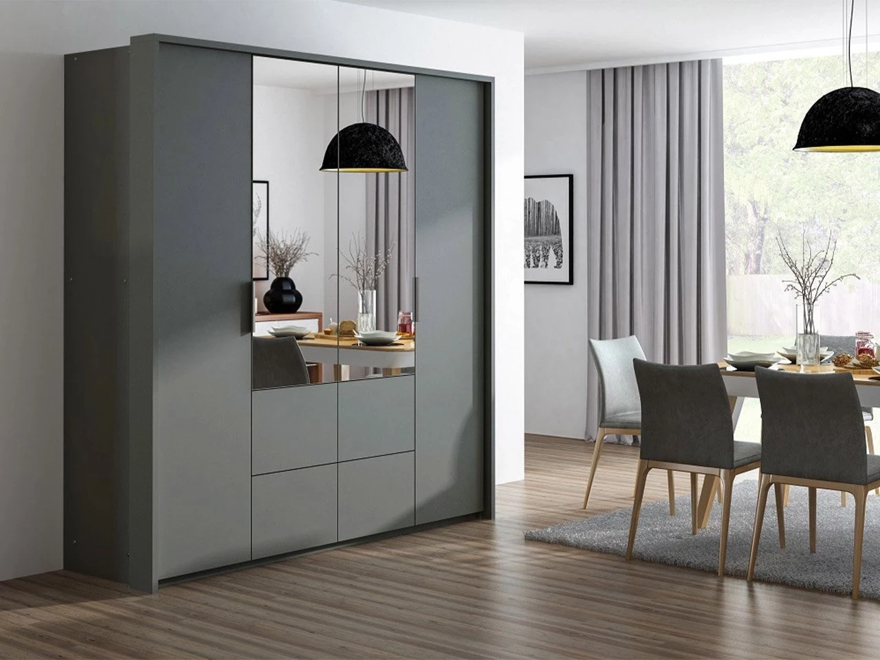 Wardrobe Honolulu 139 (Graphite)