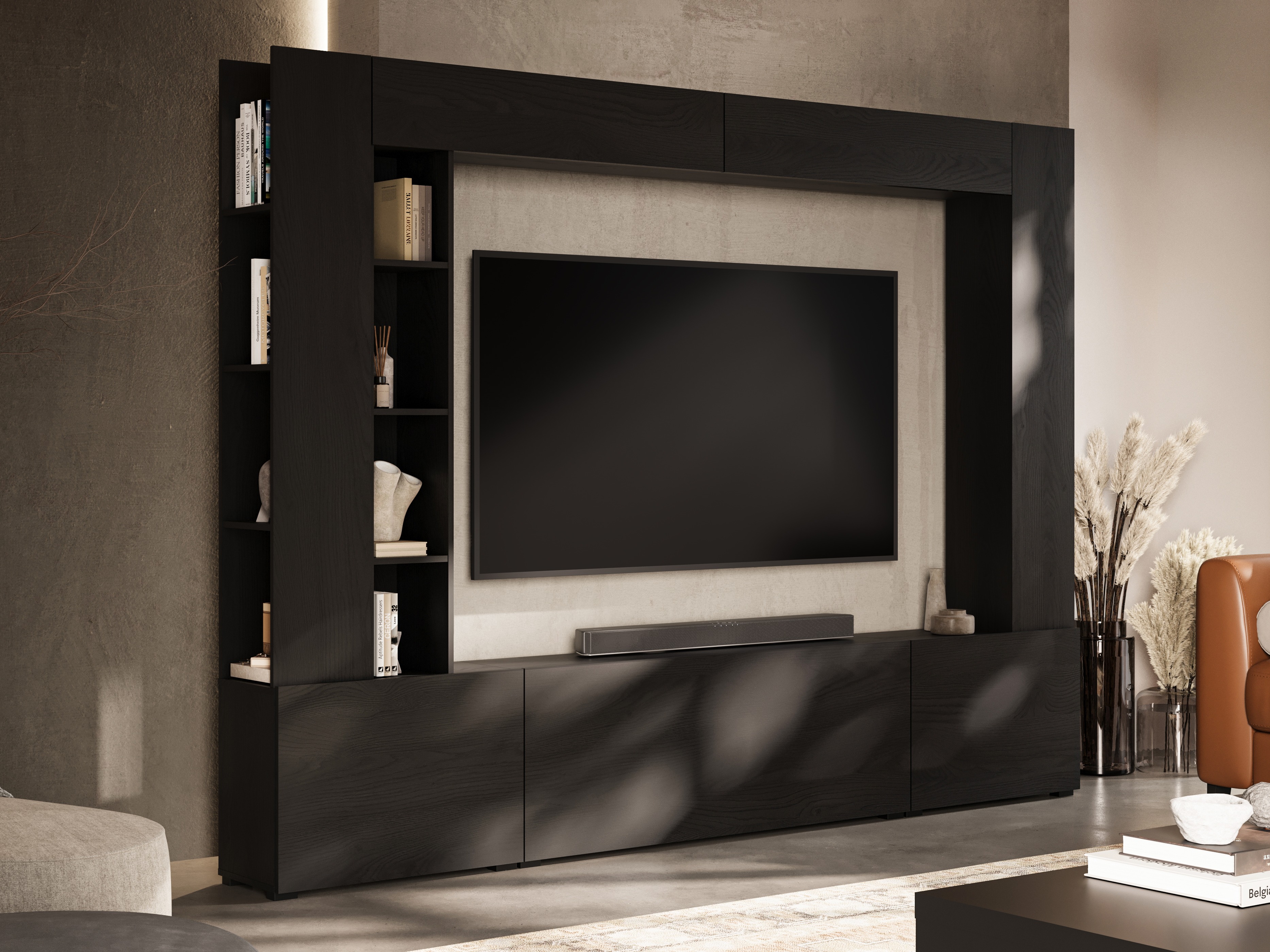 Bookcase Austin 393 (Black)