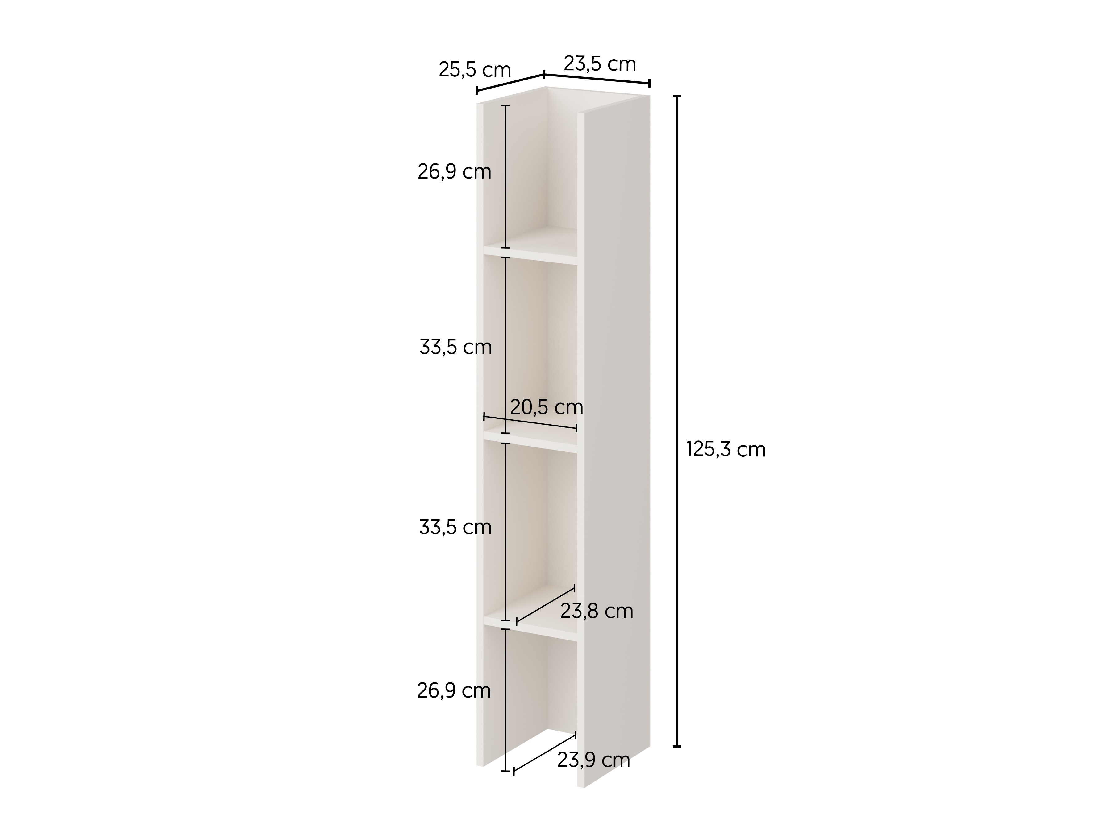Bookcase Austin 393 (Cashmere)
