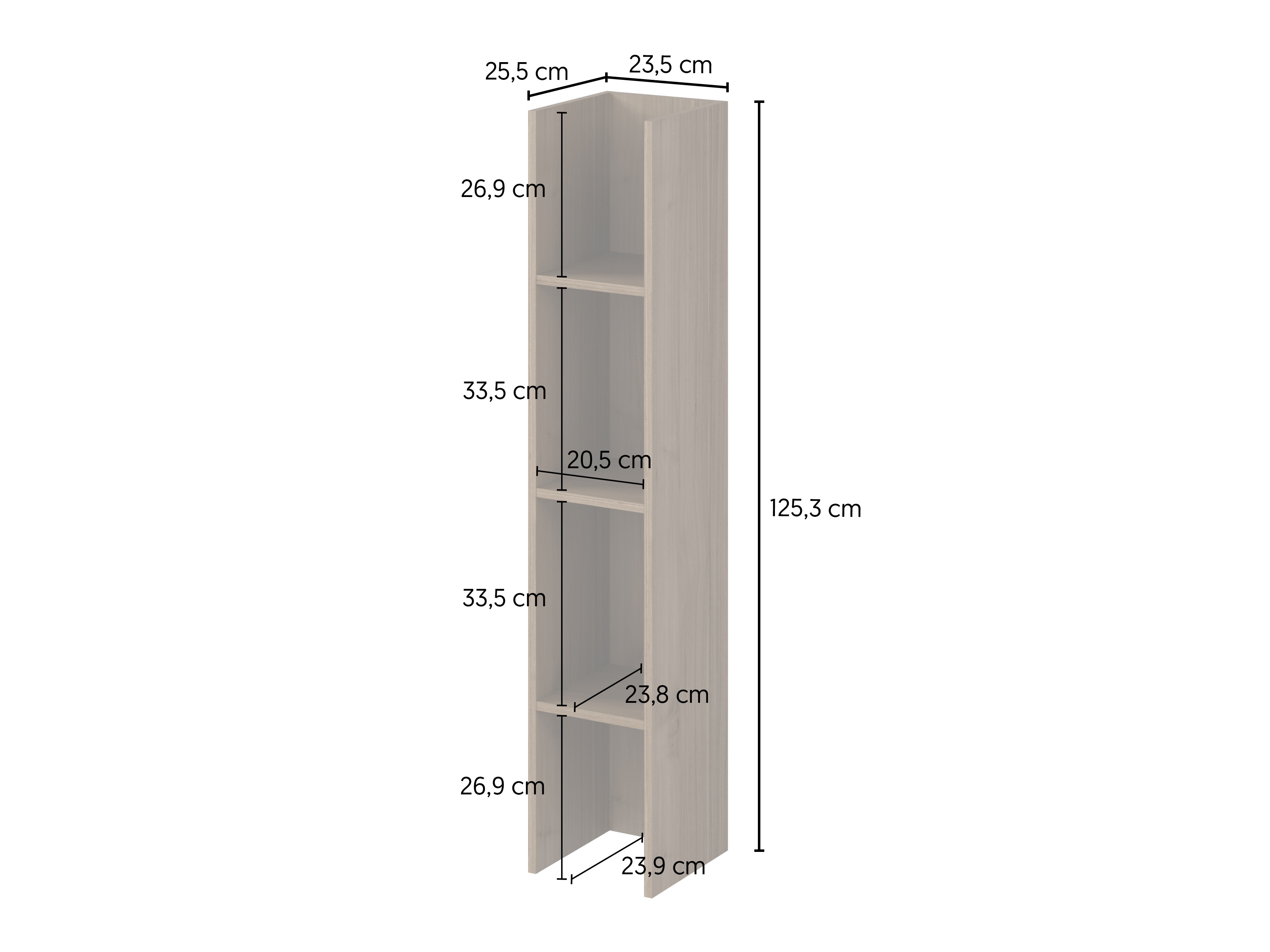 Bookcase Austin 393 (Walnut)