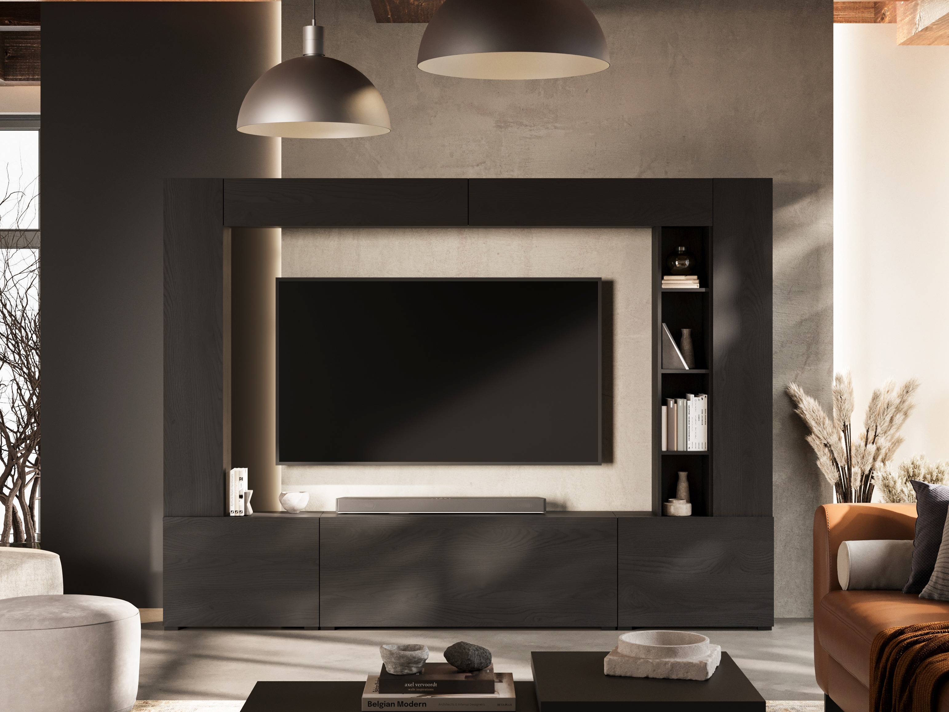 Living room set Austin 394 (Black)
