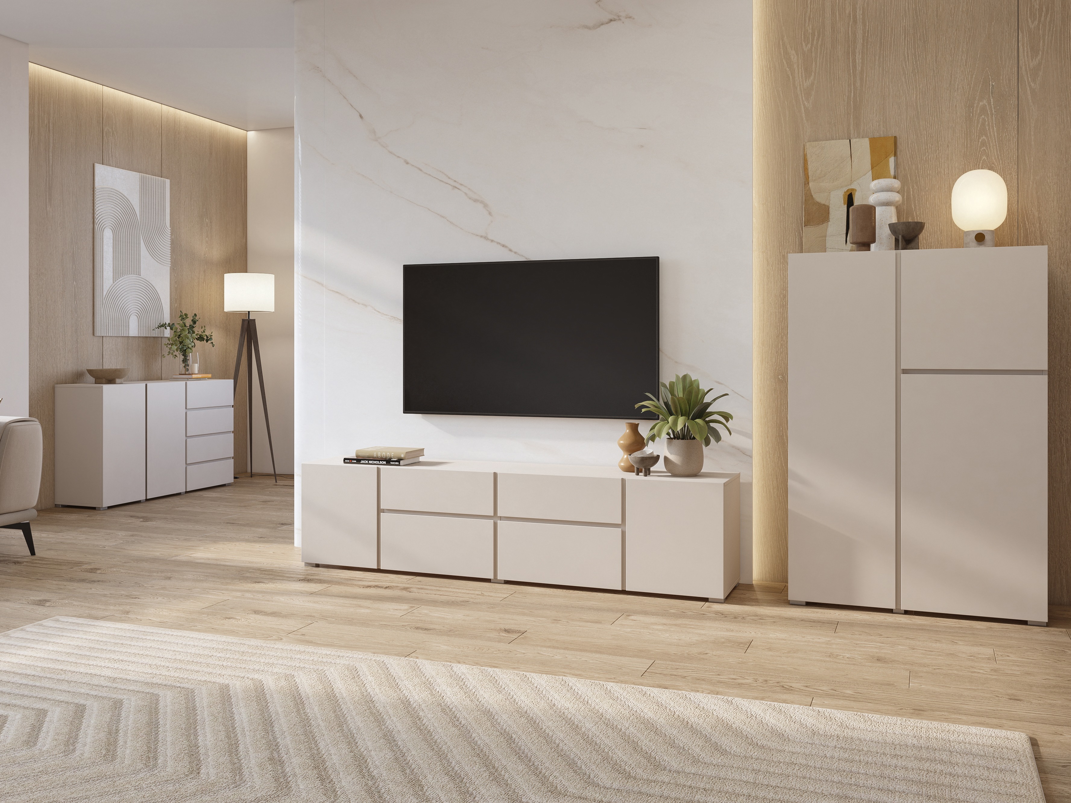 Bookcase Elbleve 102 (Cashmere)