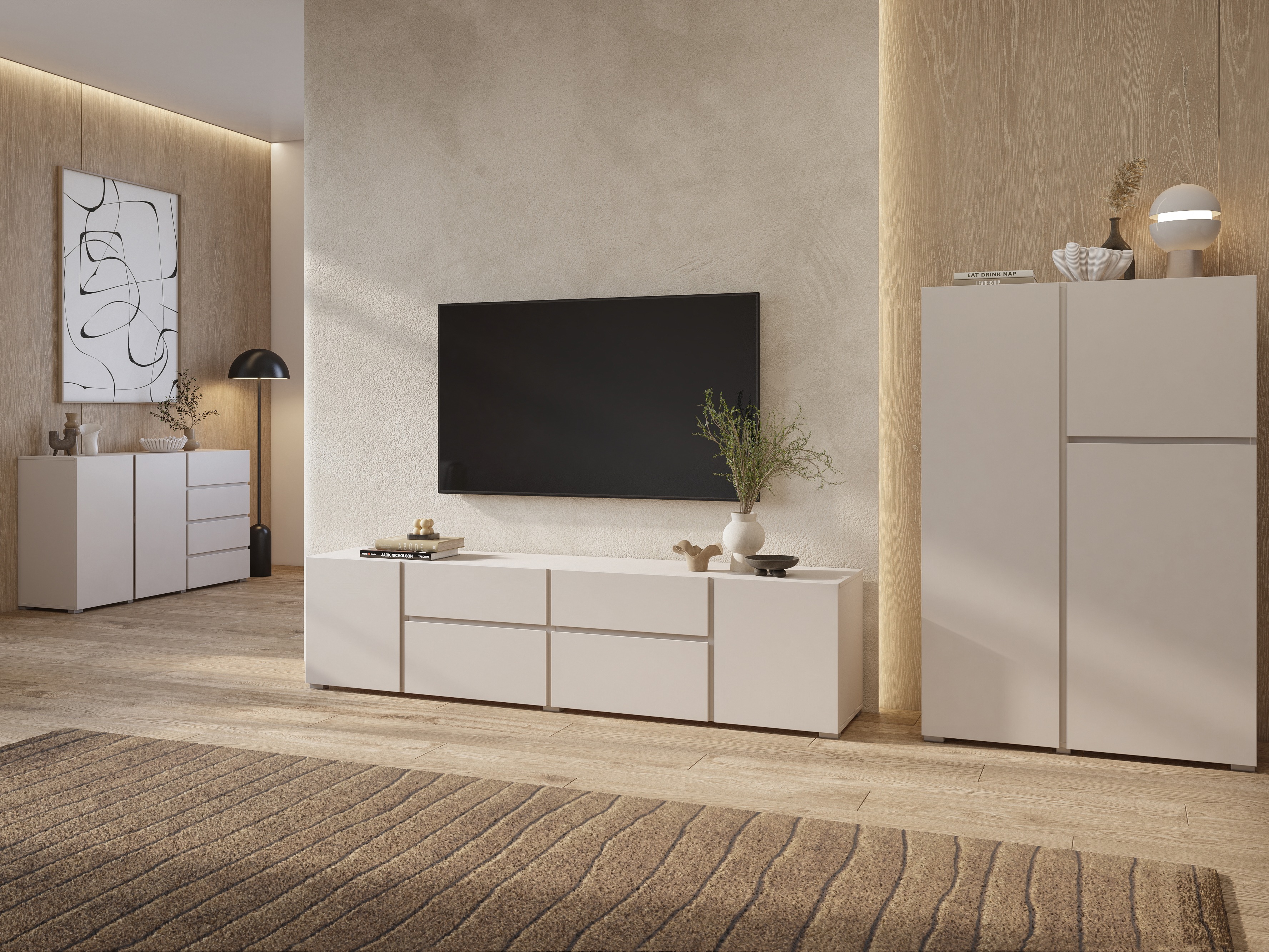 Chest of drawers Elbleve 101 (Cashmere)