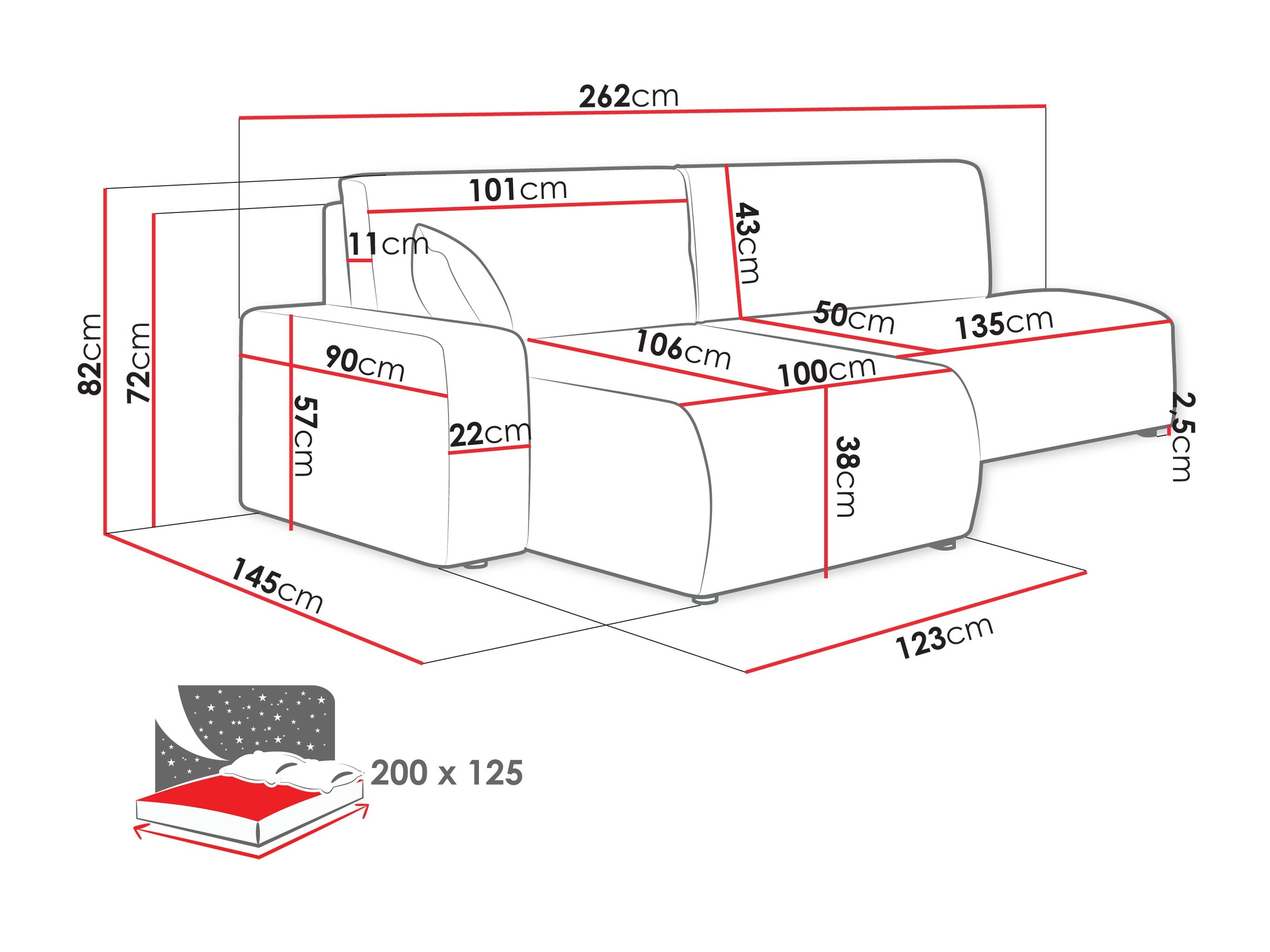 Corner sofa Doctral (Poso 14)