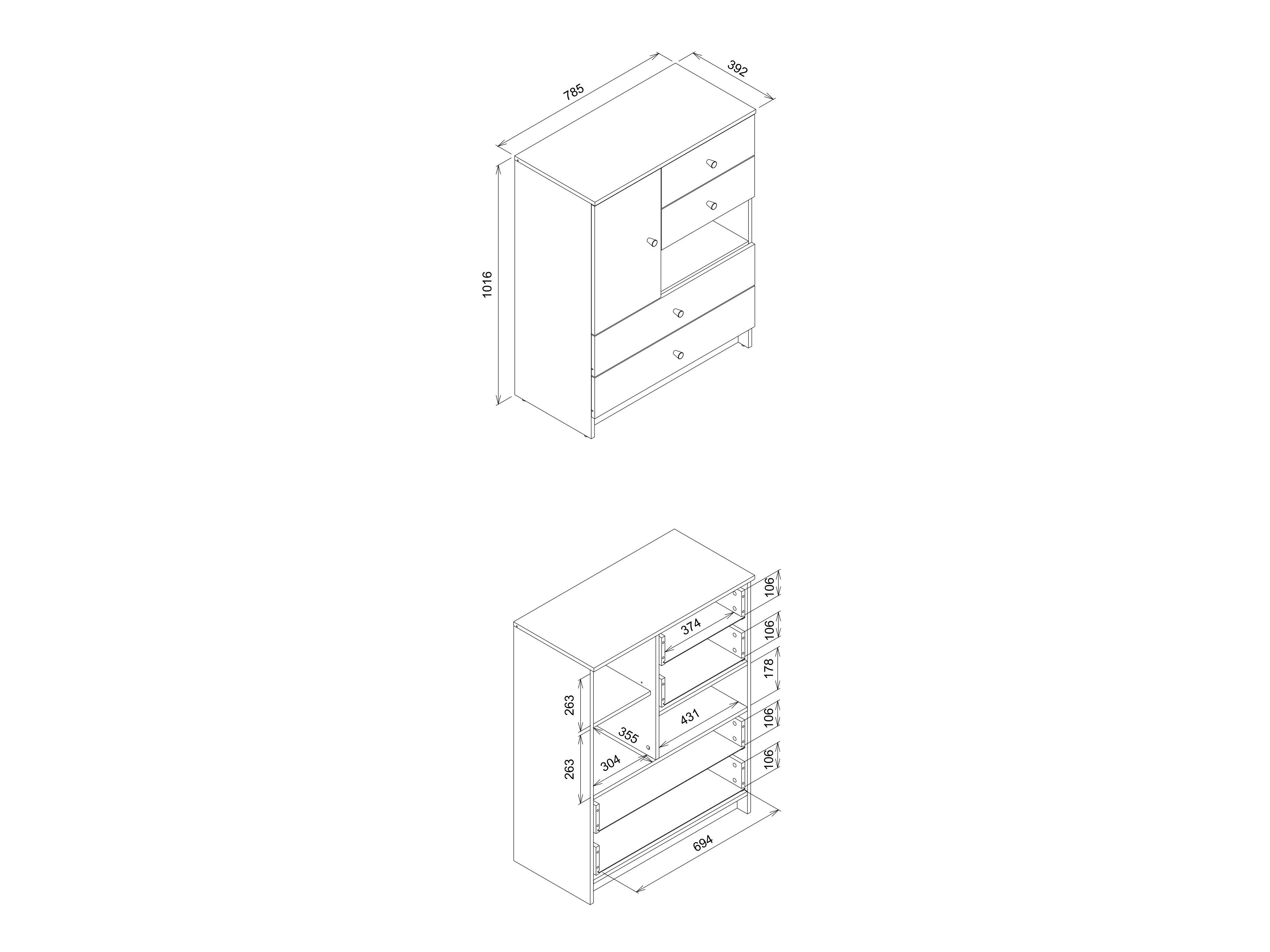 Chest of drawers Morsevi 102