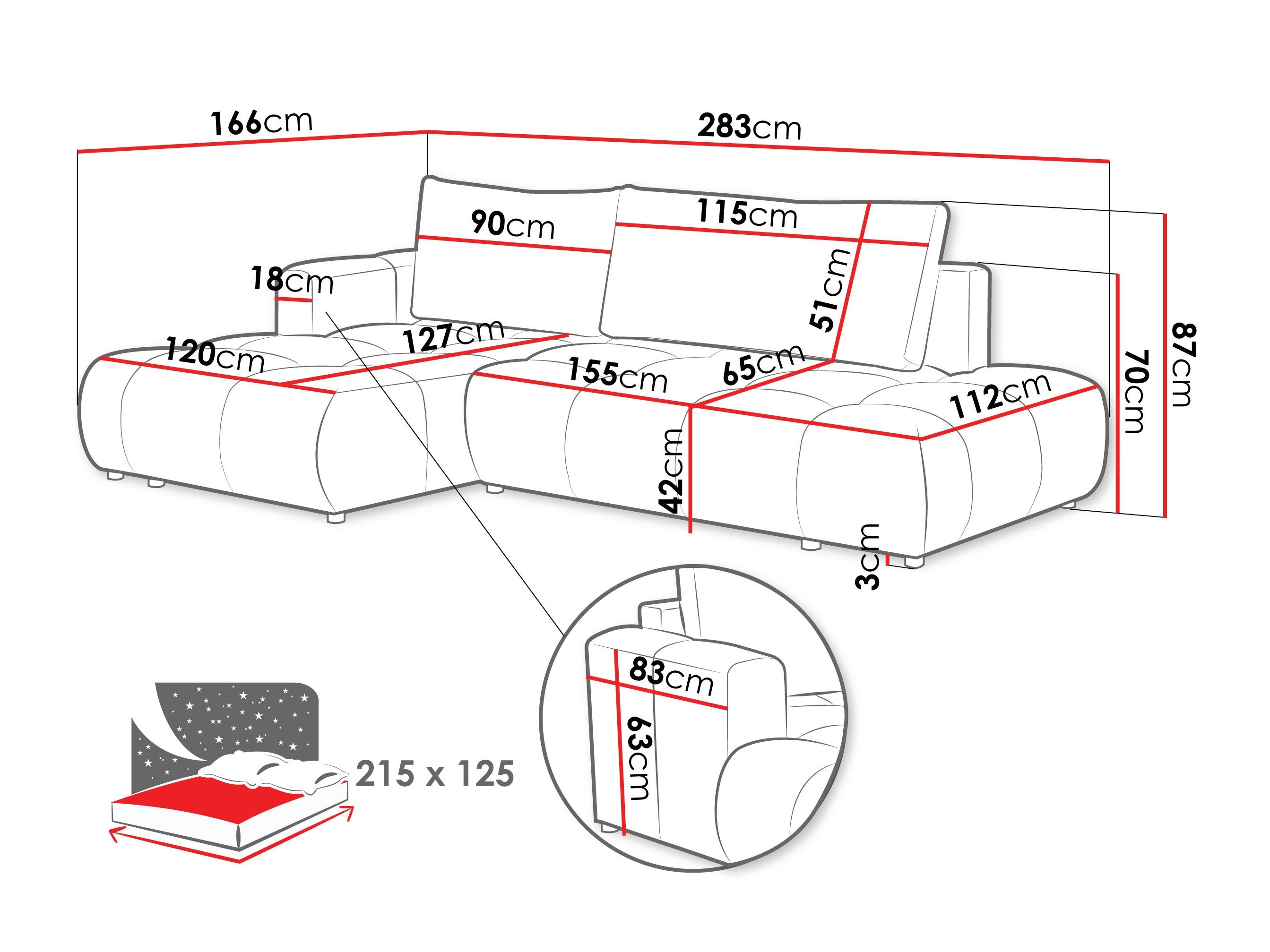 Corner sofa Oletudo (Velo 636)