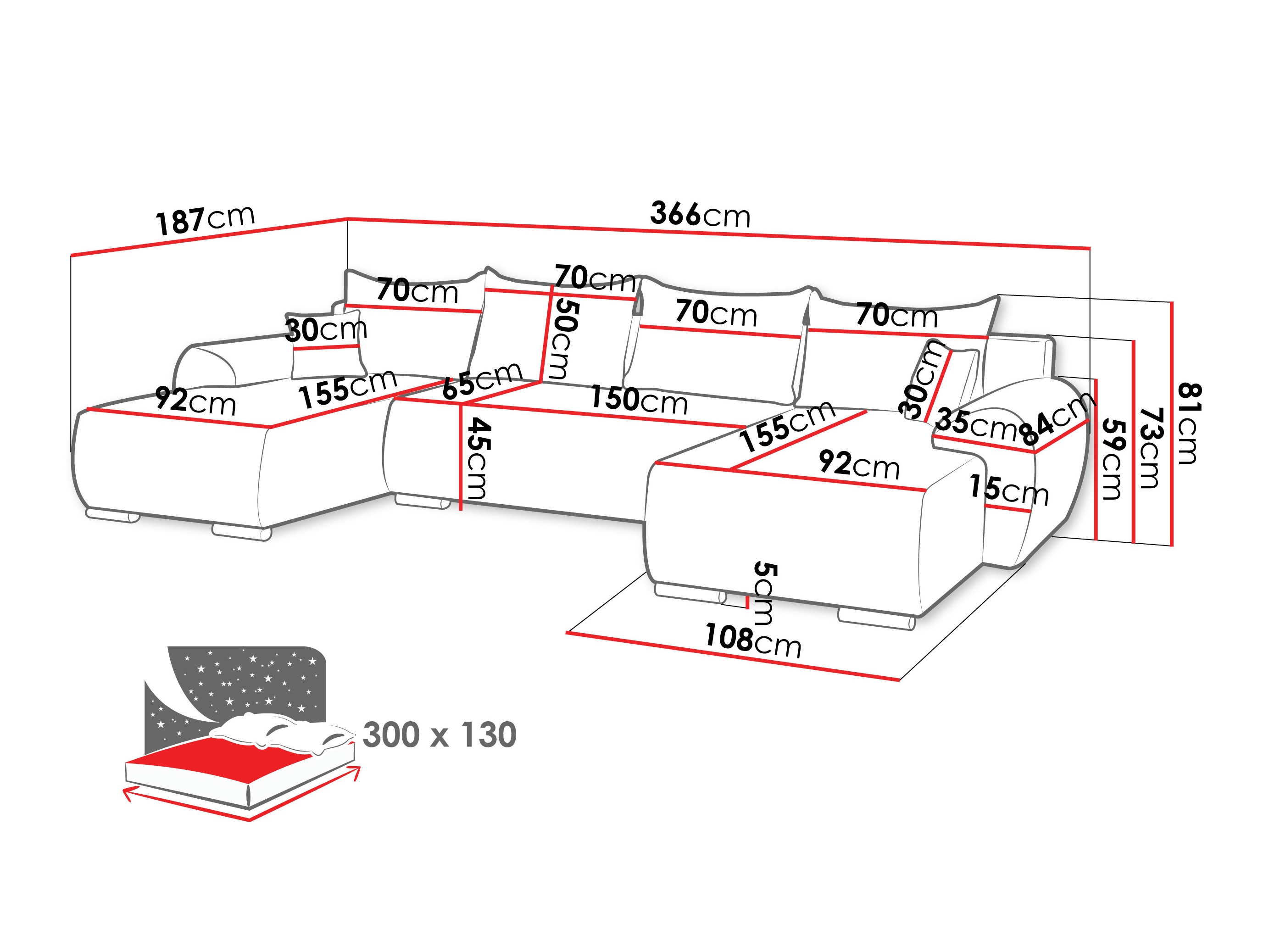 Corner sofa Camden 111 (Ambience 19)