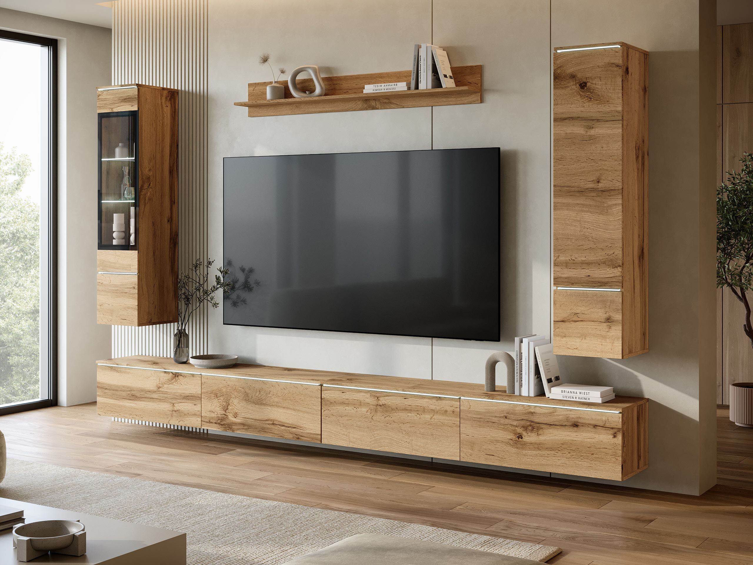 Living room set Mirfivo 110 (Wotan Oak)