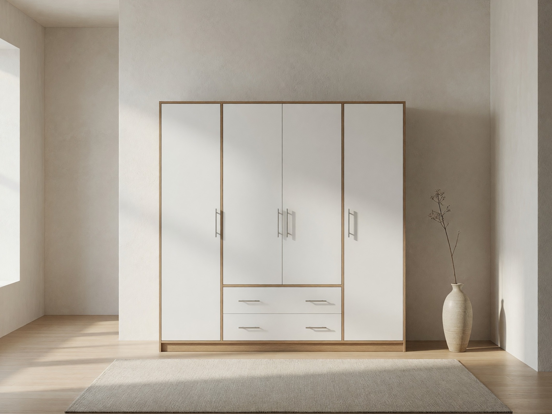 Wardrobe Cavmero 100 (Sonoma oak + White)