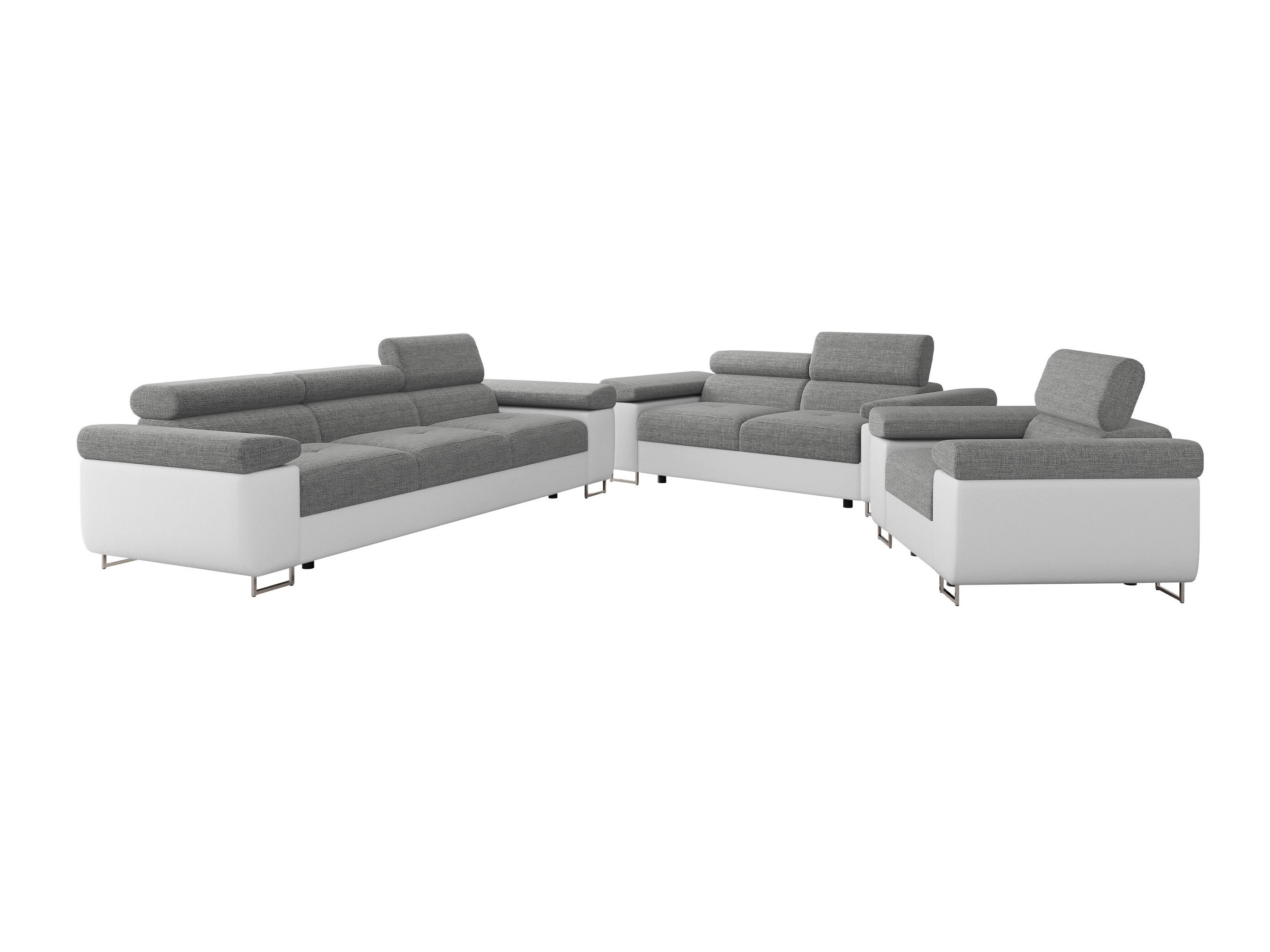 Upholstered furniture set Comfivo Vinetum (Soft 017 + Lux 05)