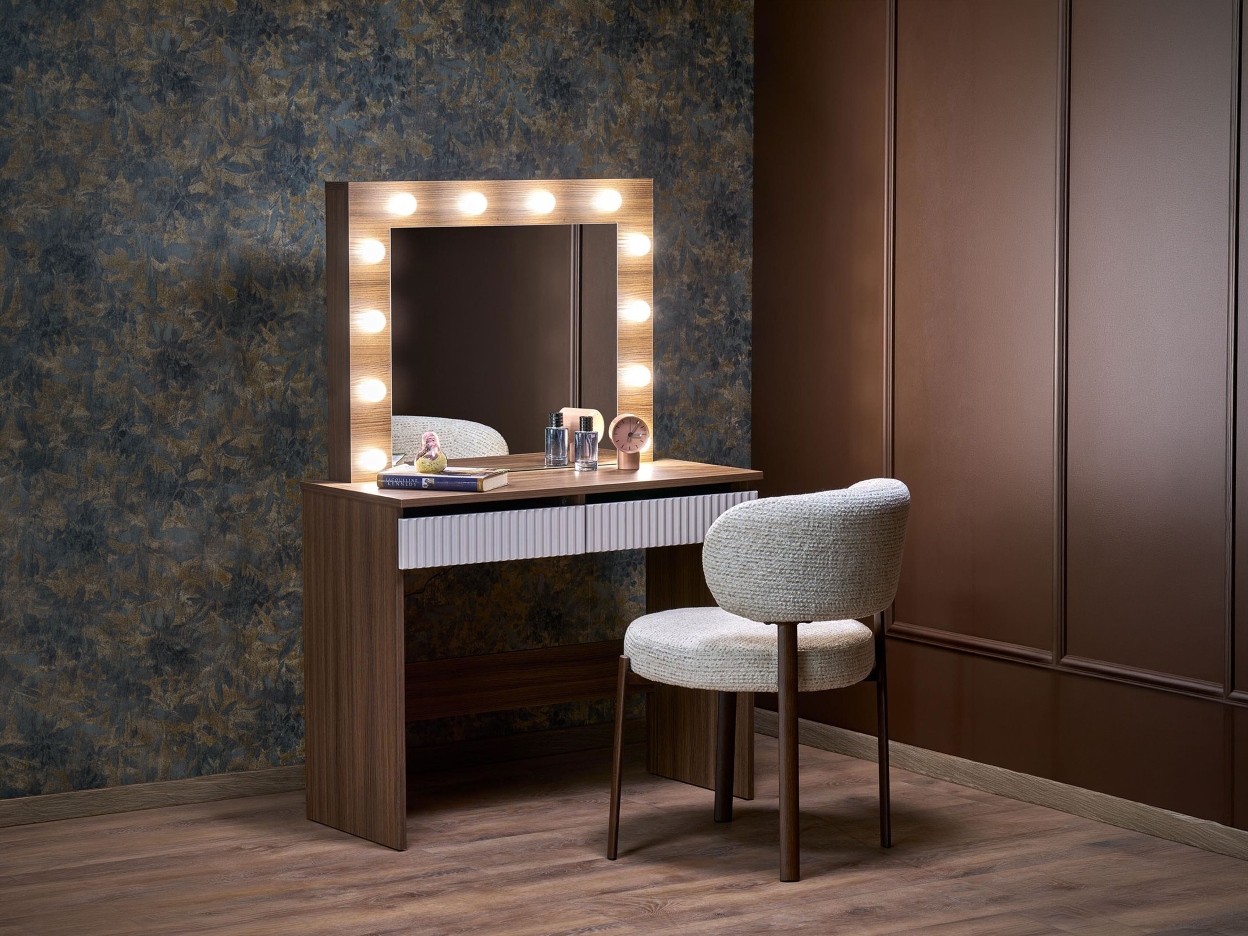 Dressing table Houston Gaudium (Cashmere + Walnut)
