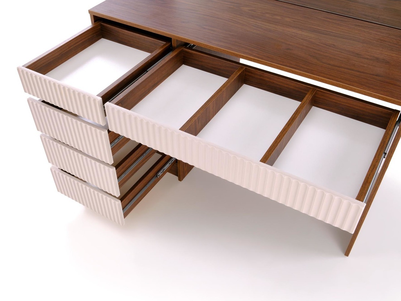 Dressing table Houston Gaudium I (Cashmere + Walnut)