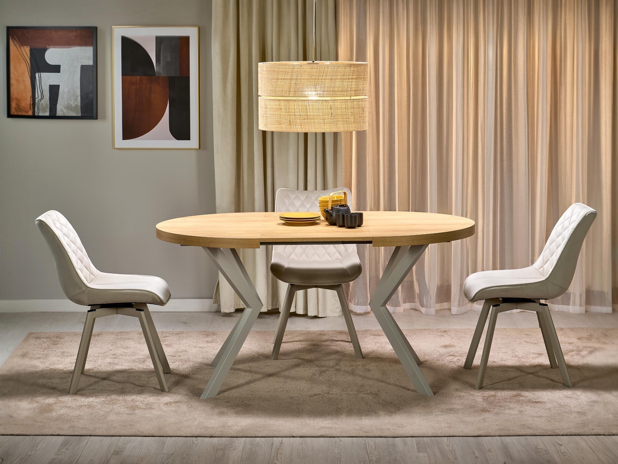 Table Houston 1495 (Oak + Cashmere)