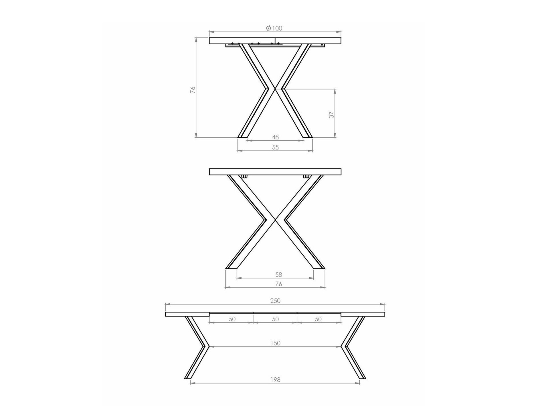 Table Houston 1495 (Oak + Cashmere)