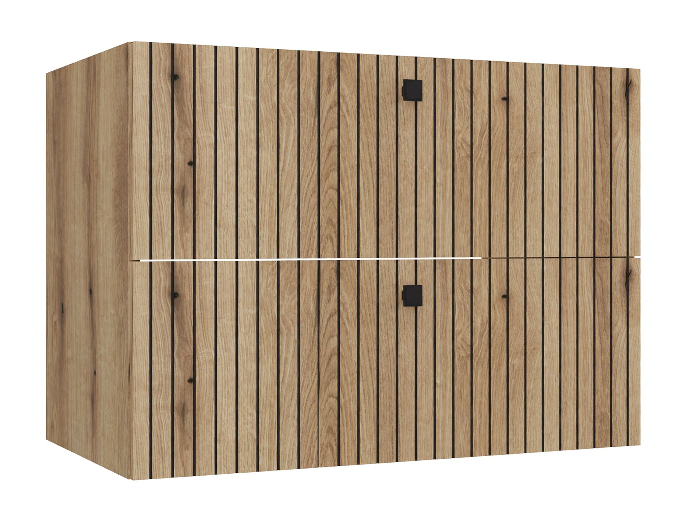 Wall-mounted bathroom cabinet for washbasin Mandeville 315 (Oak)