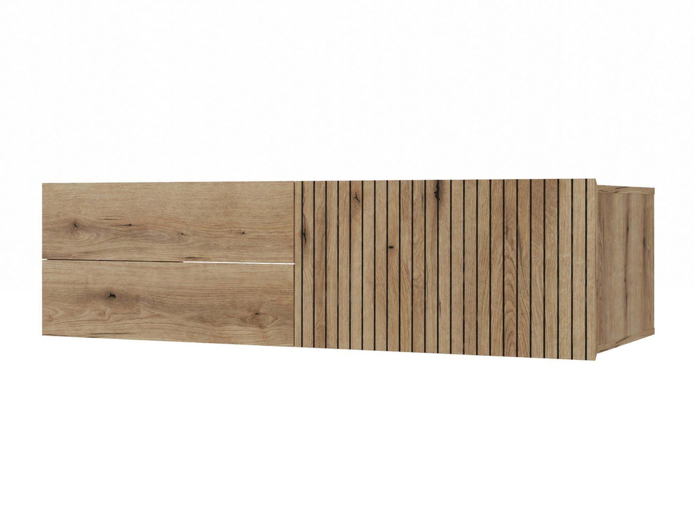 Wall-mounted bathroom cabinet for washbasin Mandeville 363 (Oak)