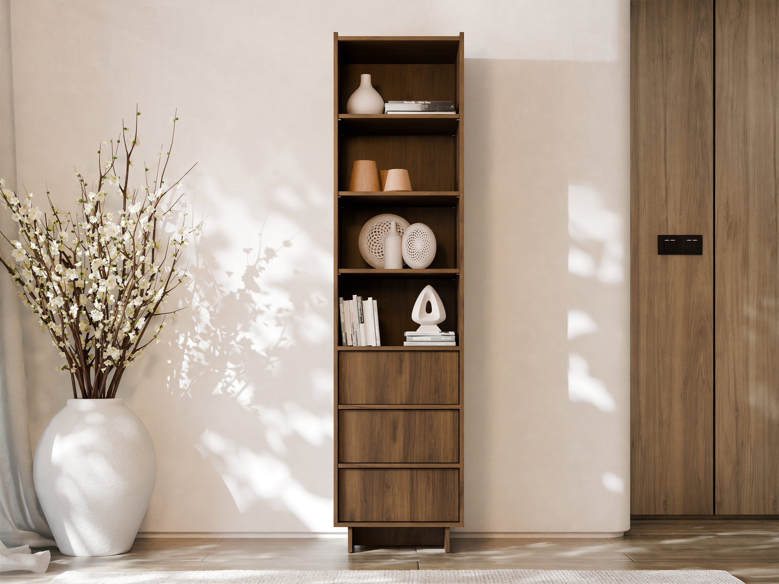 Bookcase Pirum (Walnut)