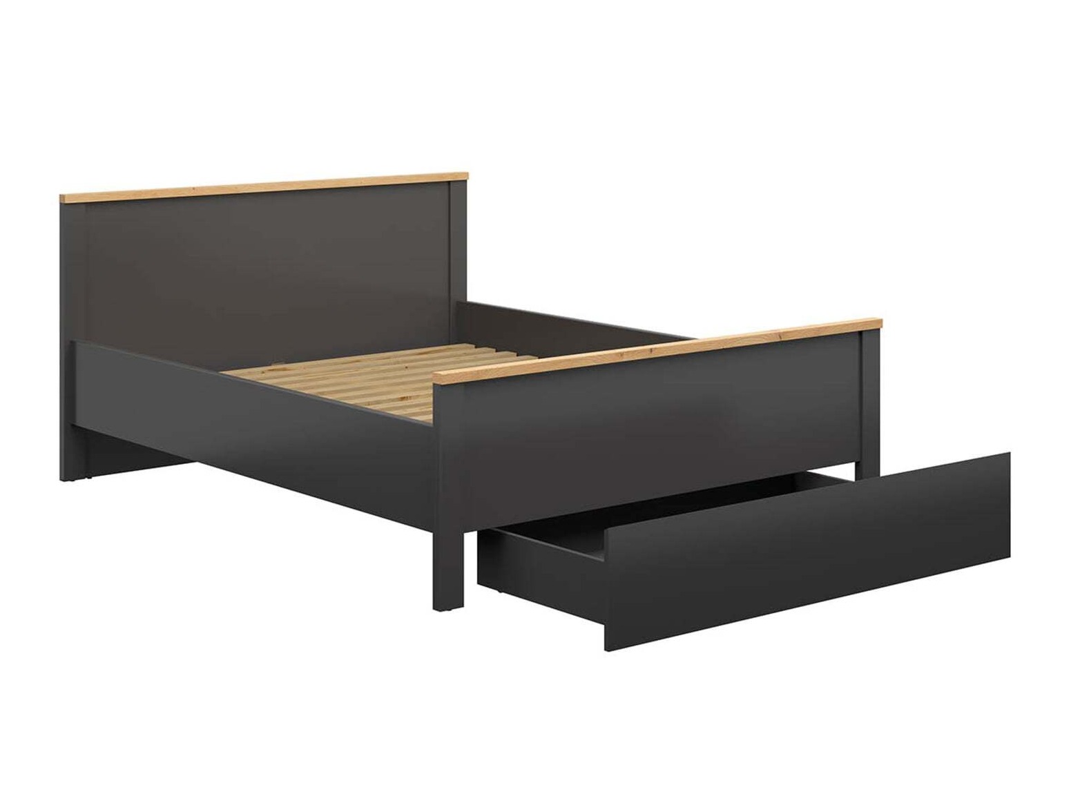 Bed Sordoro 109 (Graphite + Artisan oak)