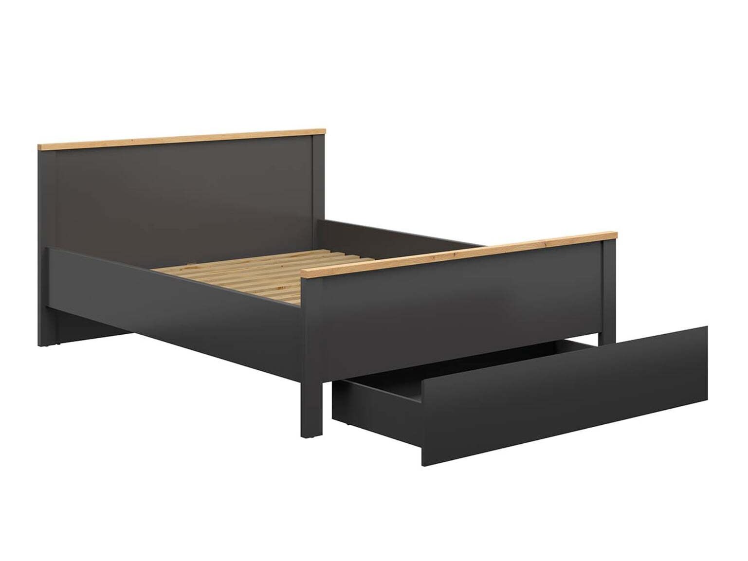 Bed Sordoro 110 (Graphite + Artisan oak)