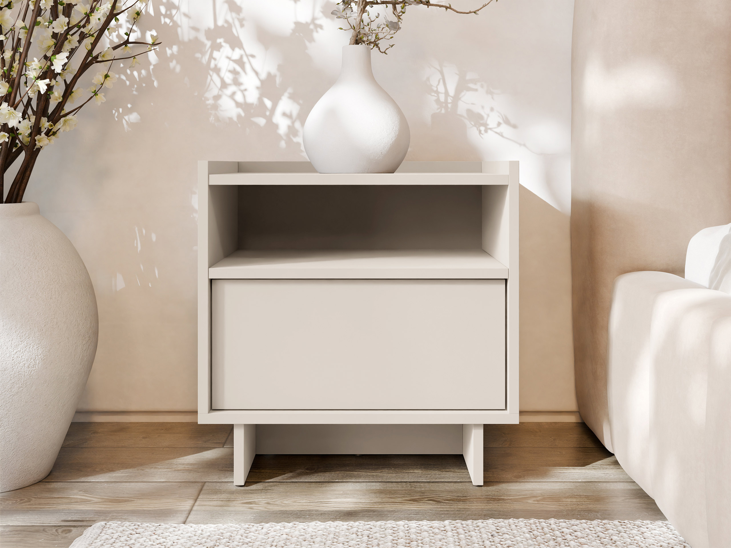 Bedside table Pirum (Cashmere)