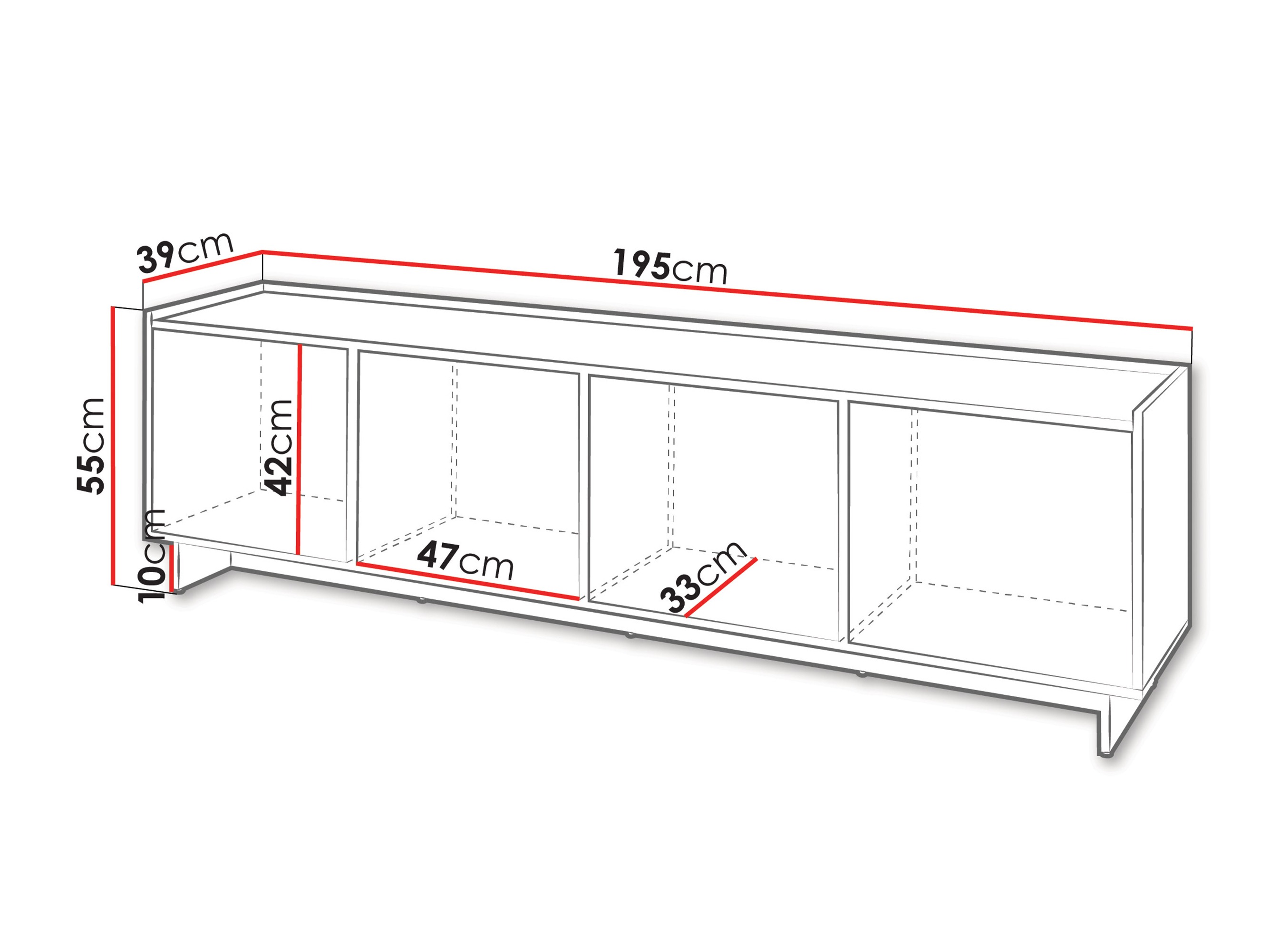 TV stand Pirum (Cashmere)
