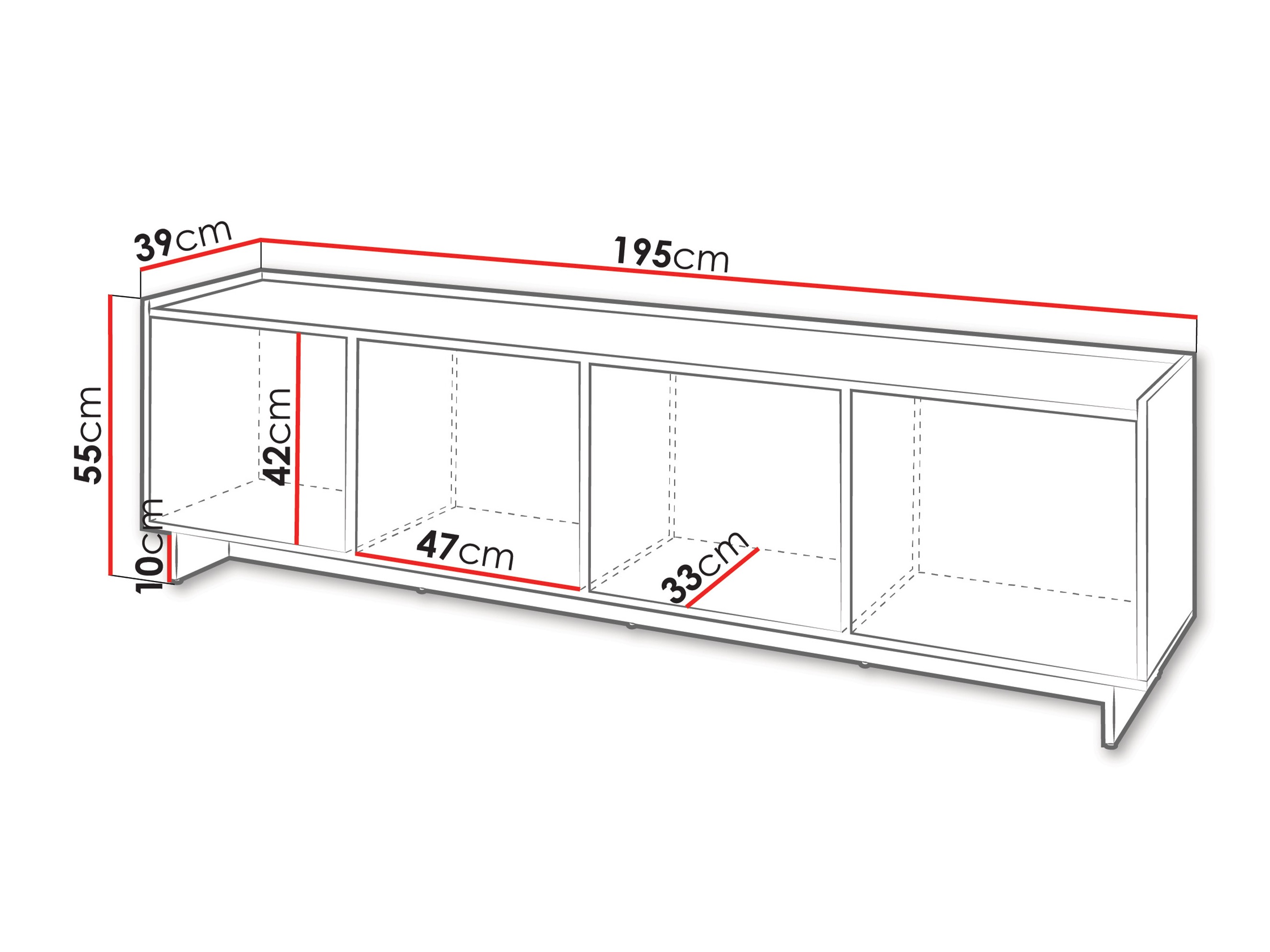 TV stand Pirum (Walnut)