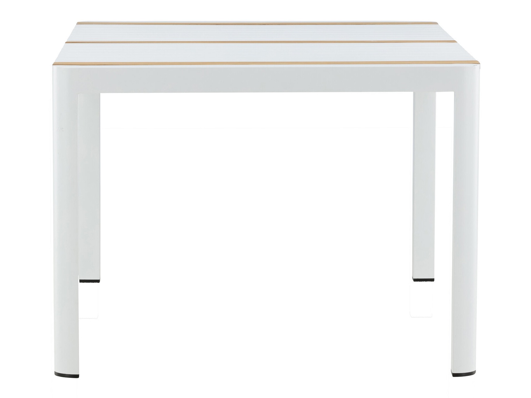 Table and chairs set Dallas 5318 (White + Teak)