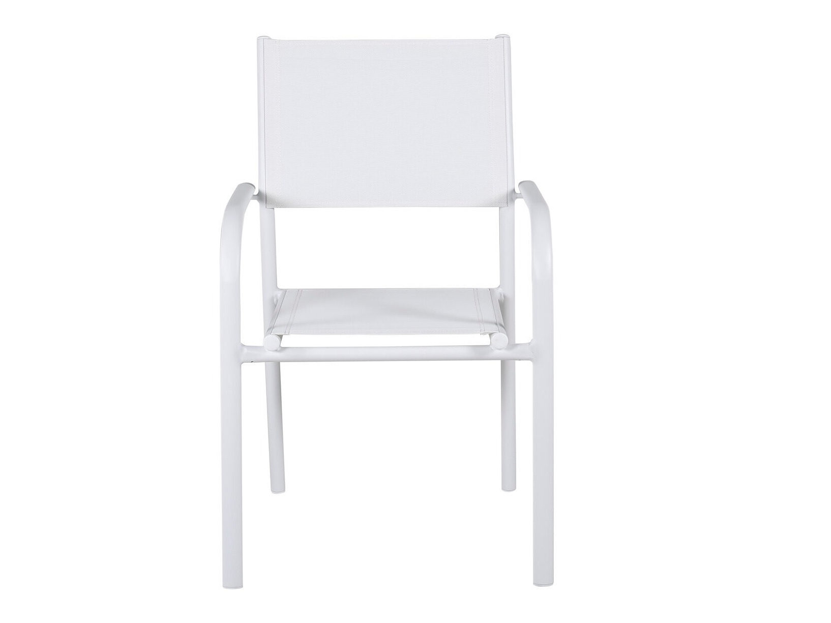 Table and chairs set Dallas 5318 (White + Teak)