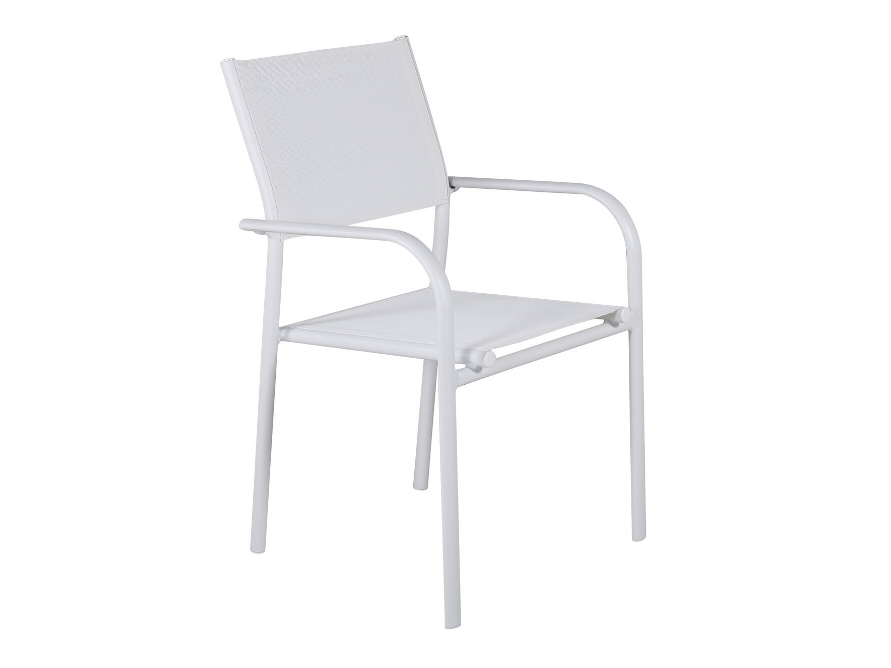 Table and chairs set Dallas 5318 (White + Teak)