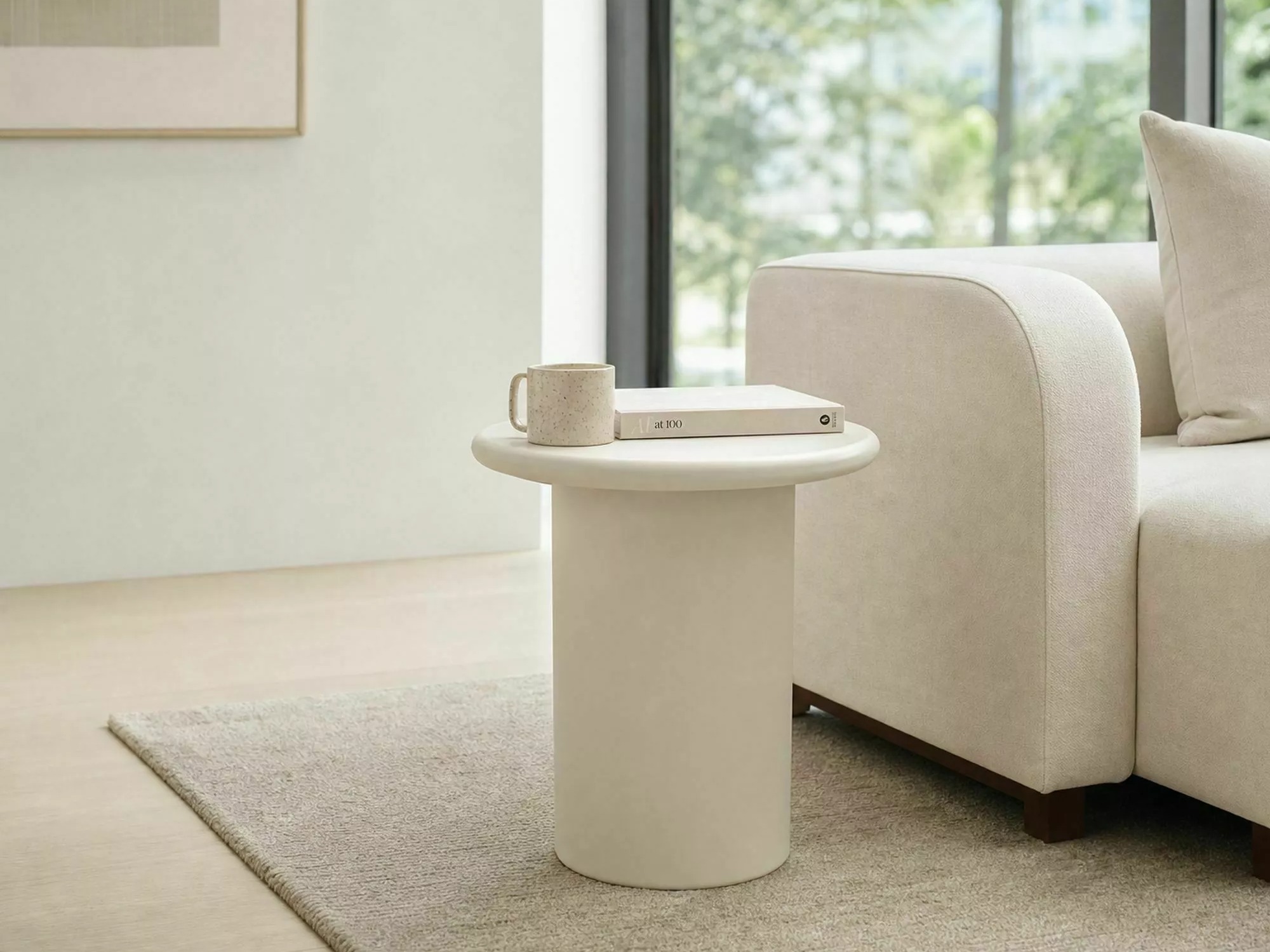 Side table Detroit 1002 (Light beige)